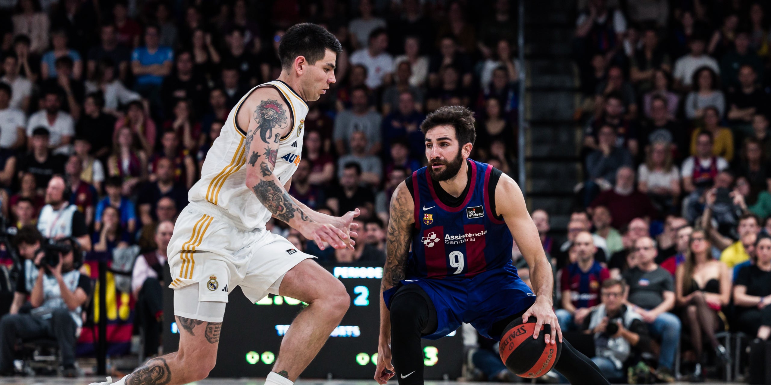Ricky Rubio, durante el Barça-Madrid de Liga Endesa | Europa Press