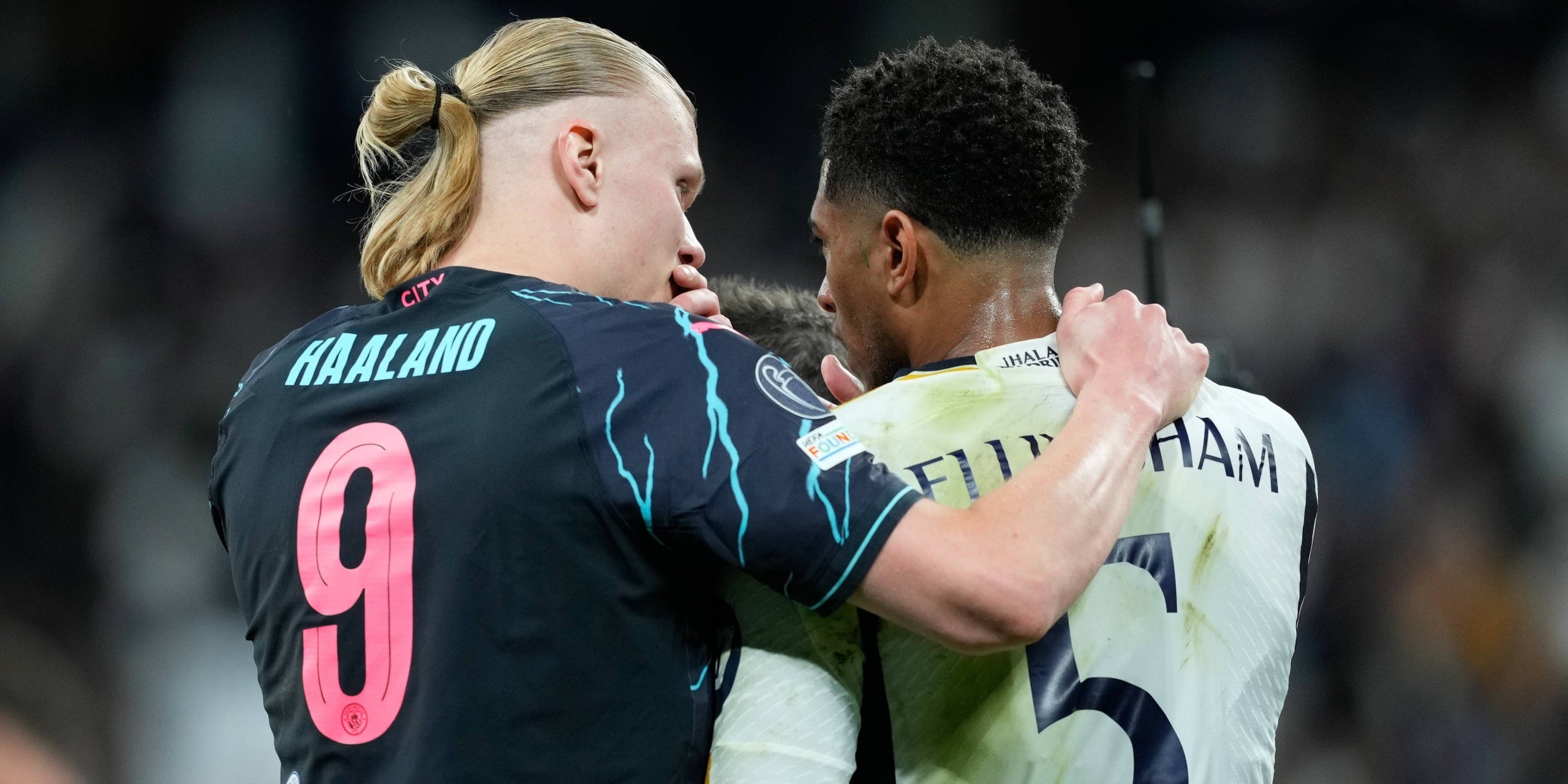 Haaland i Bellingham, durant el Madrid-City de l'anada | Europa Press