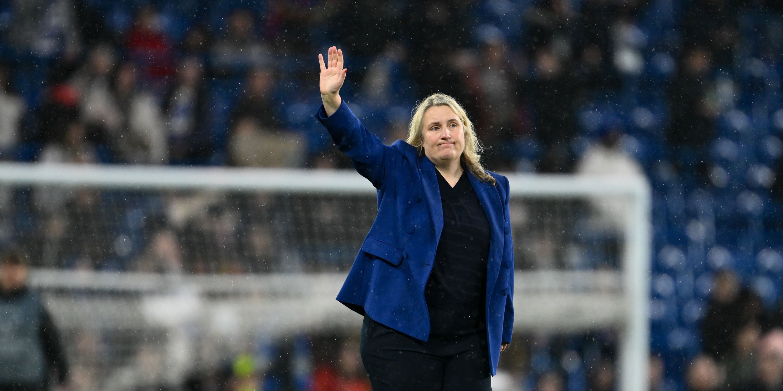 Emma Hayes, durante el Chelsea-Barça de Champions | Europa Press