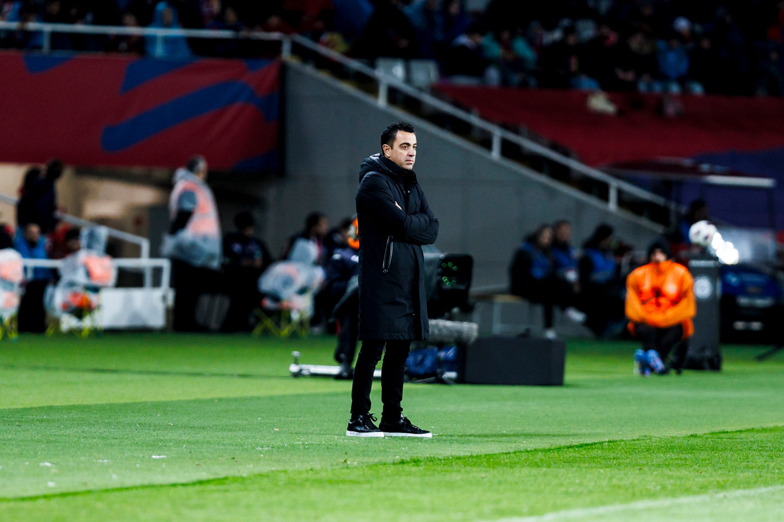 Xavi Hernández, exentrenador del Barça, durant un partit contra el València | Europa Press