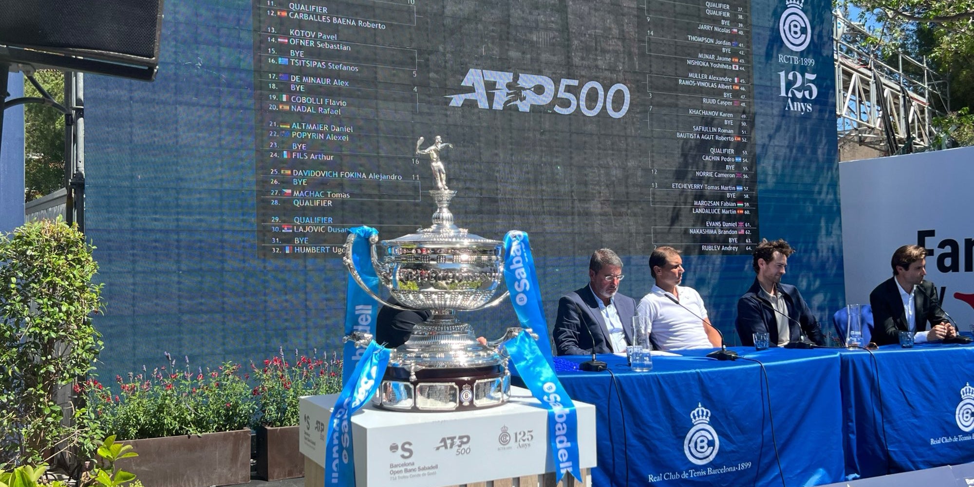 El cuadro del Trofeo Conde de Godó 2024 | @bcnopenbs
