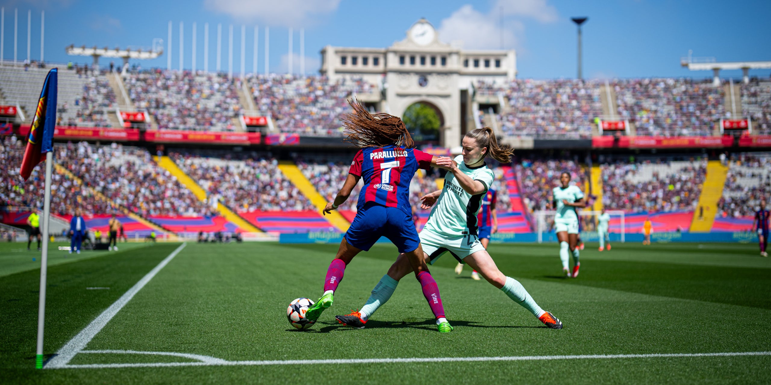 Salma Paralluelo, durant el partit contra el Chelsea | @FCBfemeni