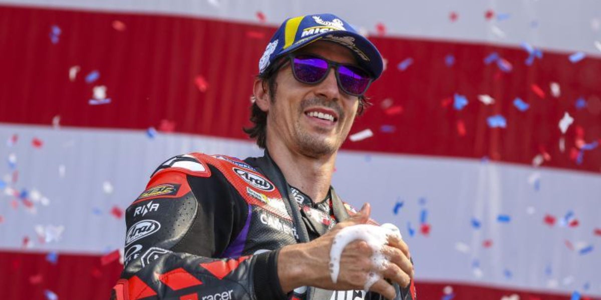Maverick Viñales, celebrando la victoria en el Gran Premio de las Américas de MotoGP | MotoGP