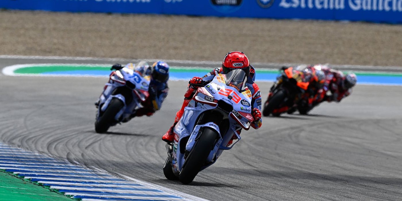 Marc Márquez, durante la sprint del Gran Premio de Jerez | MotoGP