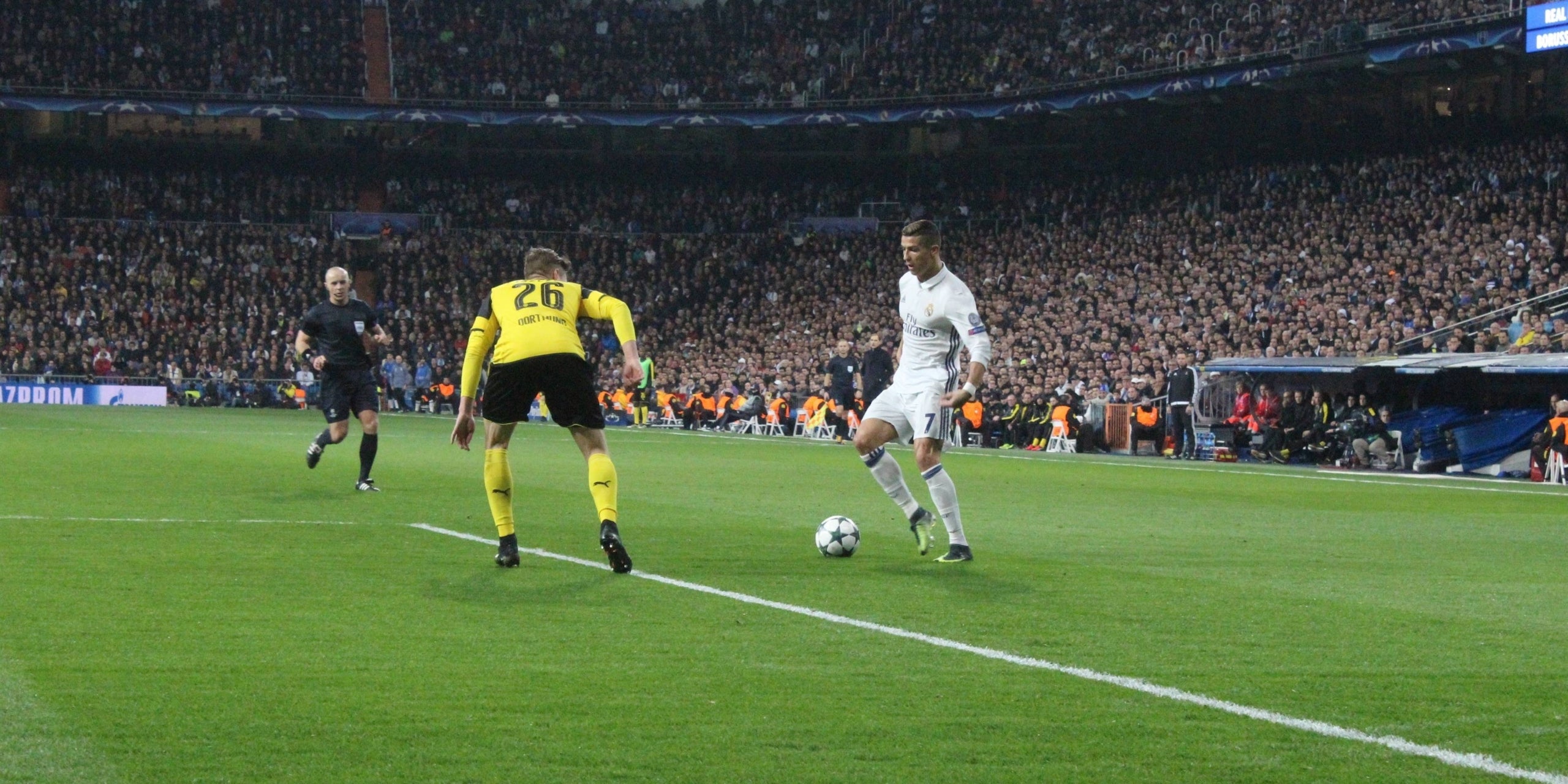 Cristiano Ronaldo, durant un enfrontament contra el Borussia Dortmund amb el Madrid de fa anys | Europa Press