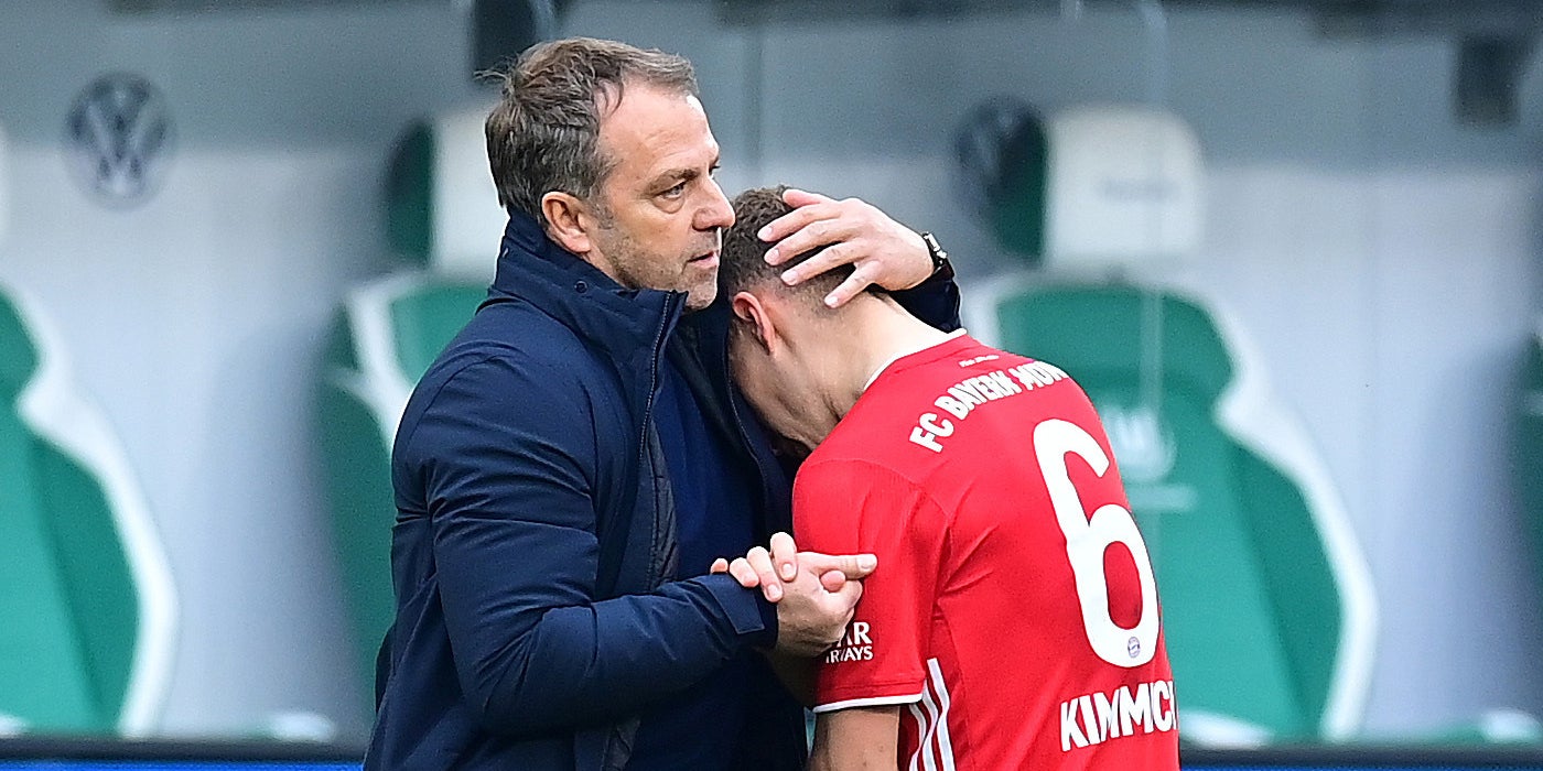 Hansi Flick y Joshua Kimmich, en el Bayern de Múnic | Europa Press