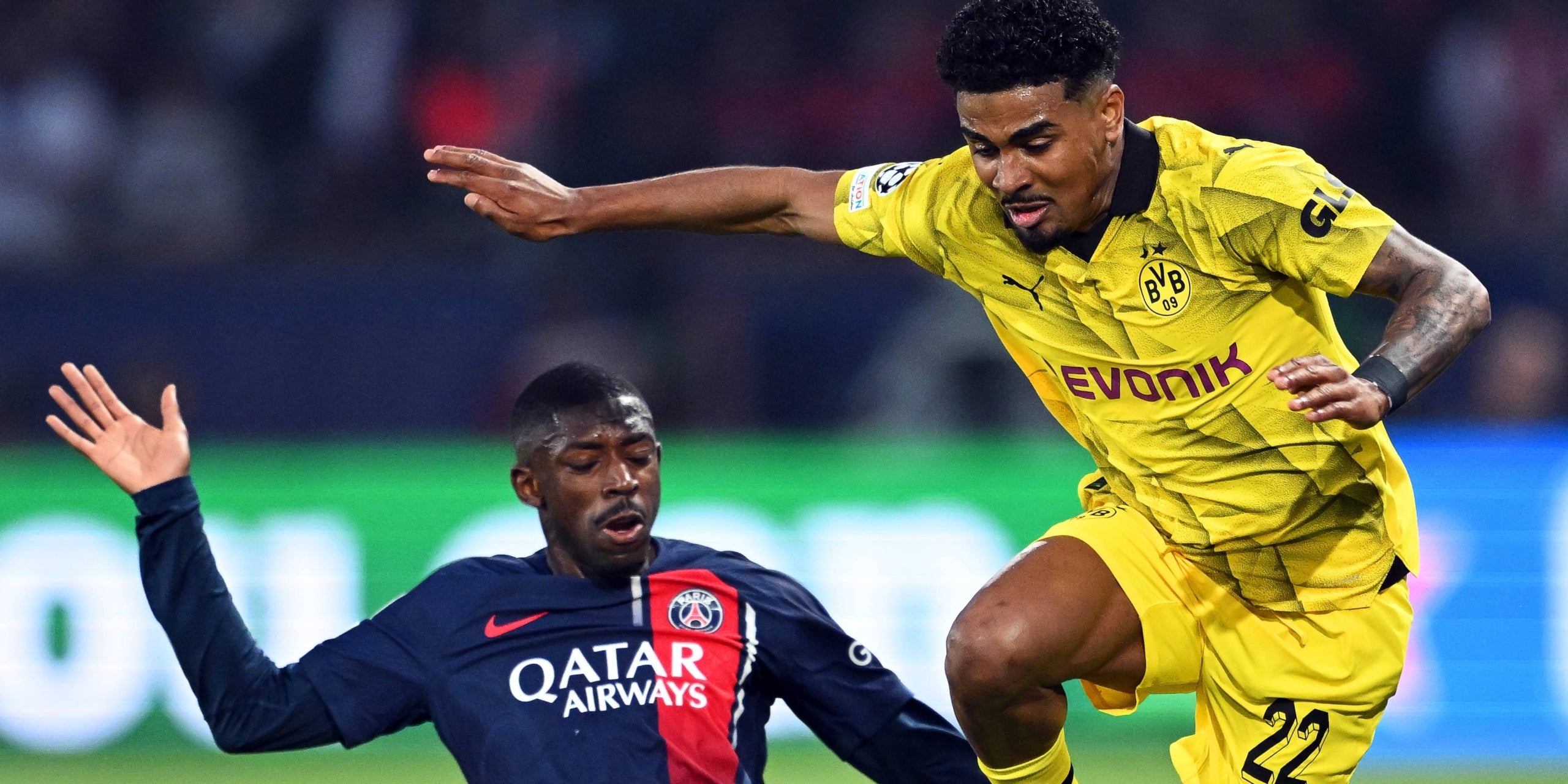 Ousmane Dembélé, durant el PSG-Borussia Dortmund | Europa Press