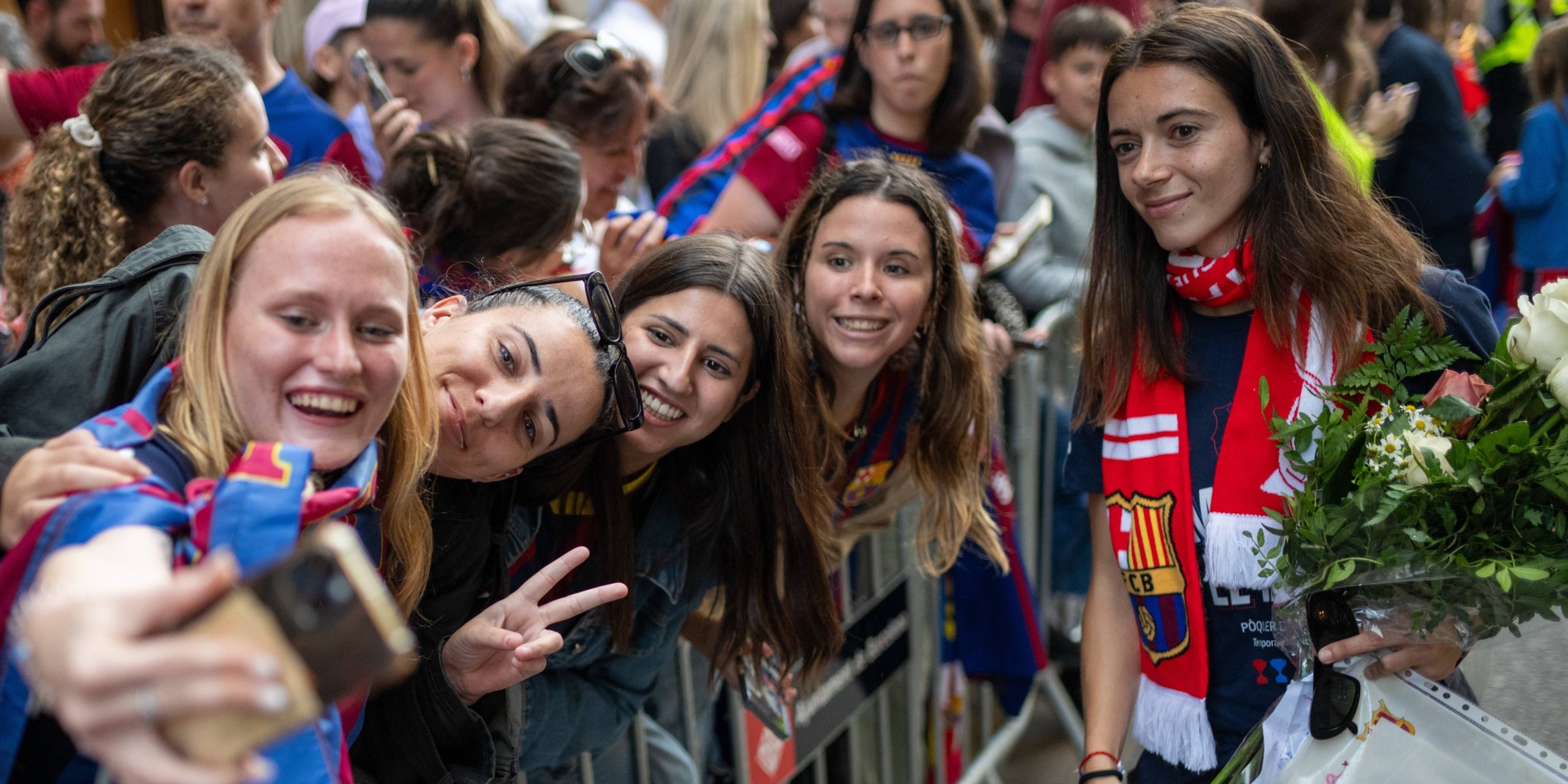 Aitana Bonmatí, celebrando el póker de títulos del Barça | Europa Press