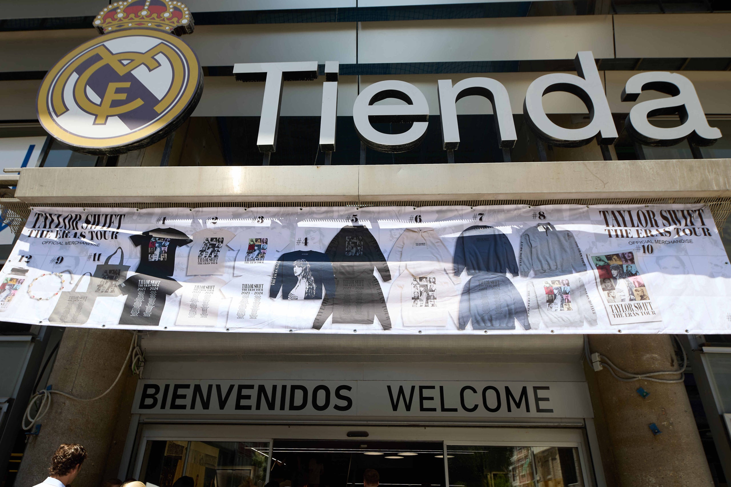 La tienda del Real Madrid, con merchandising de Taylor Swift | Europa Press
