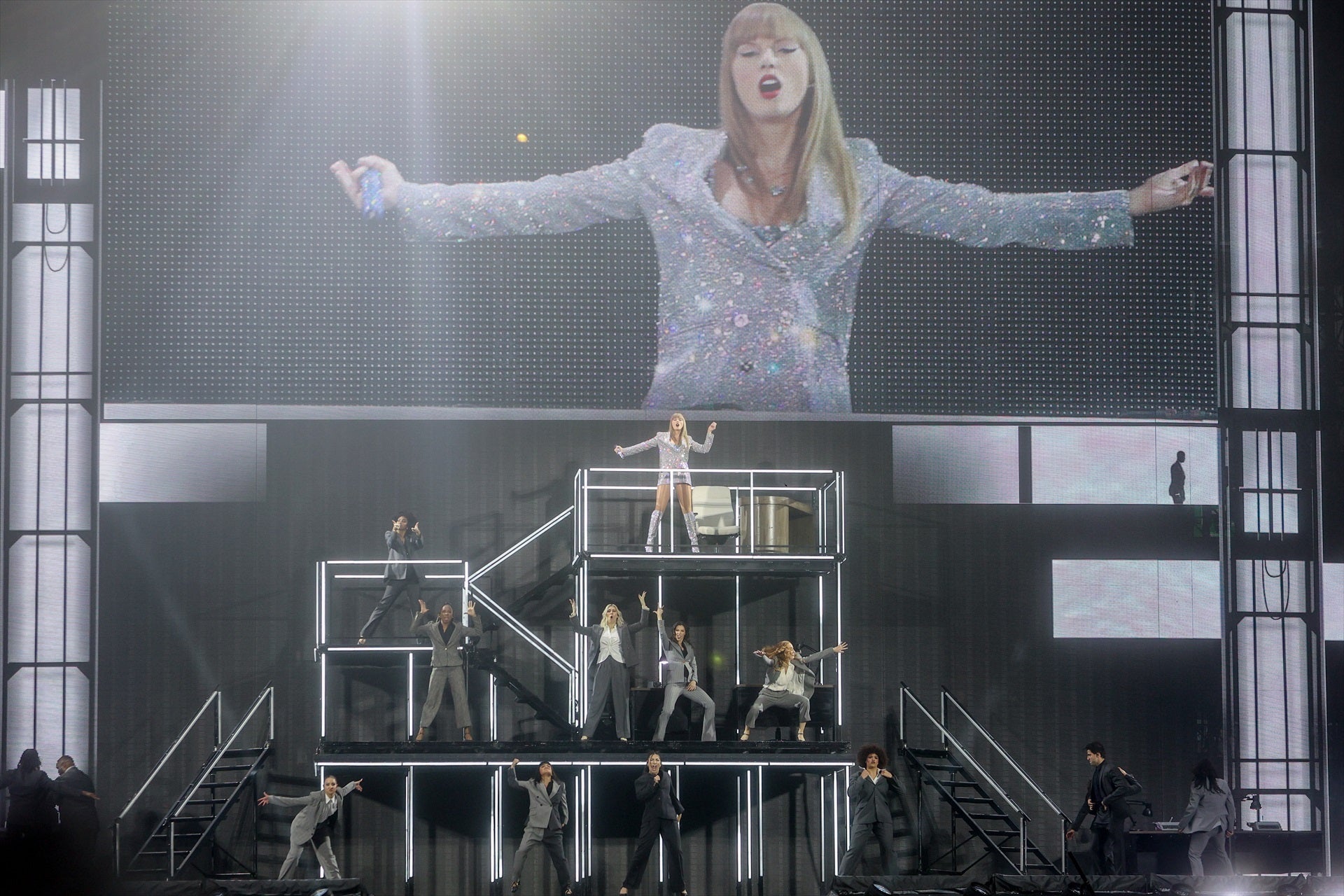 Taylor Swift, durant un dels concerts a l'Estadi Santiago Bermabéu | Europa Press