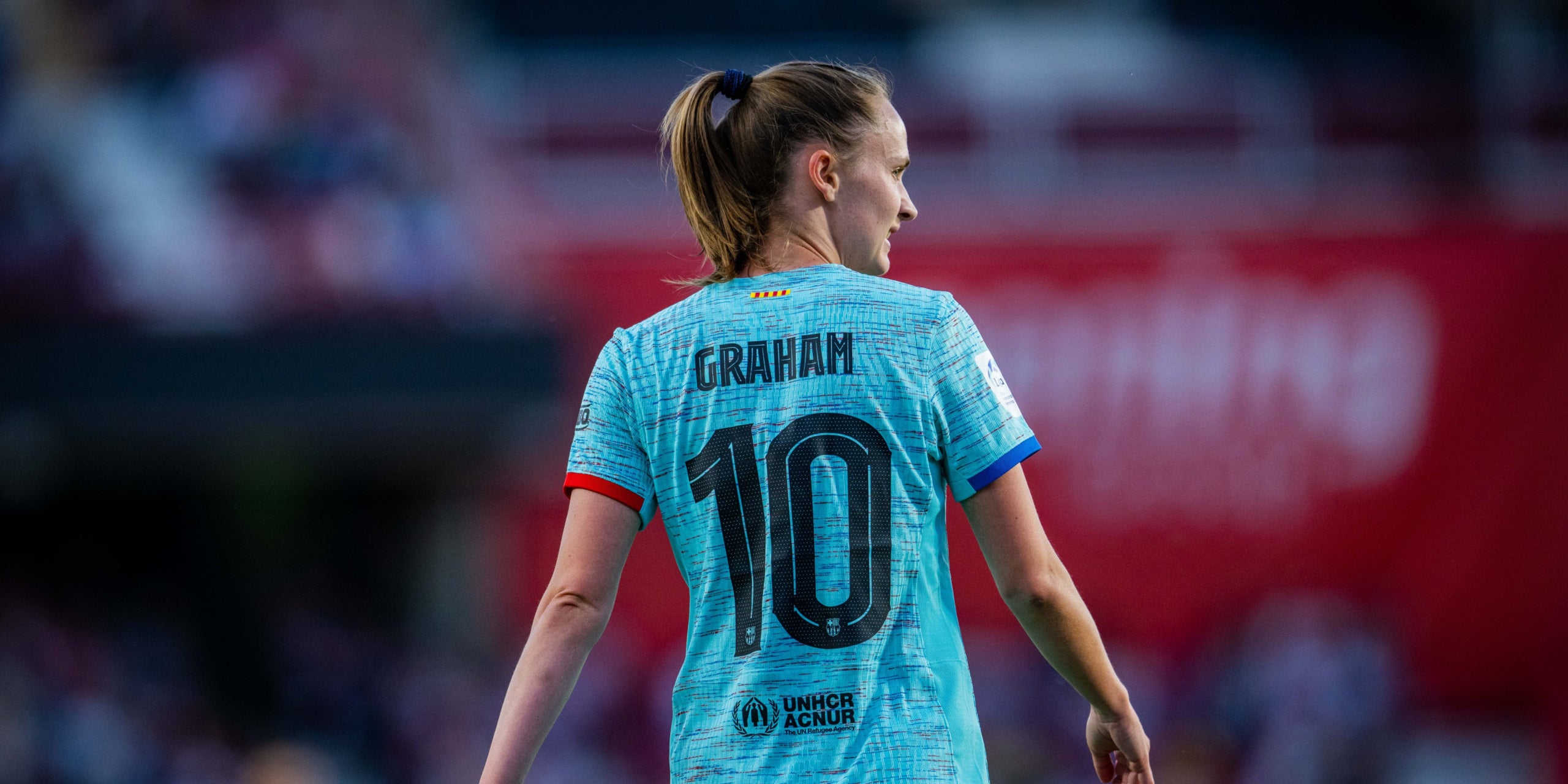 Graham Hansen, durant el partit contra el Granada | @FCBfemeni