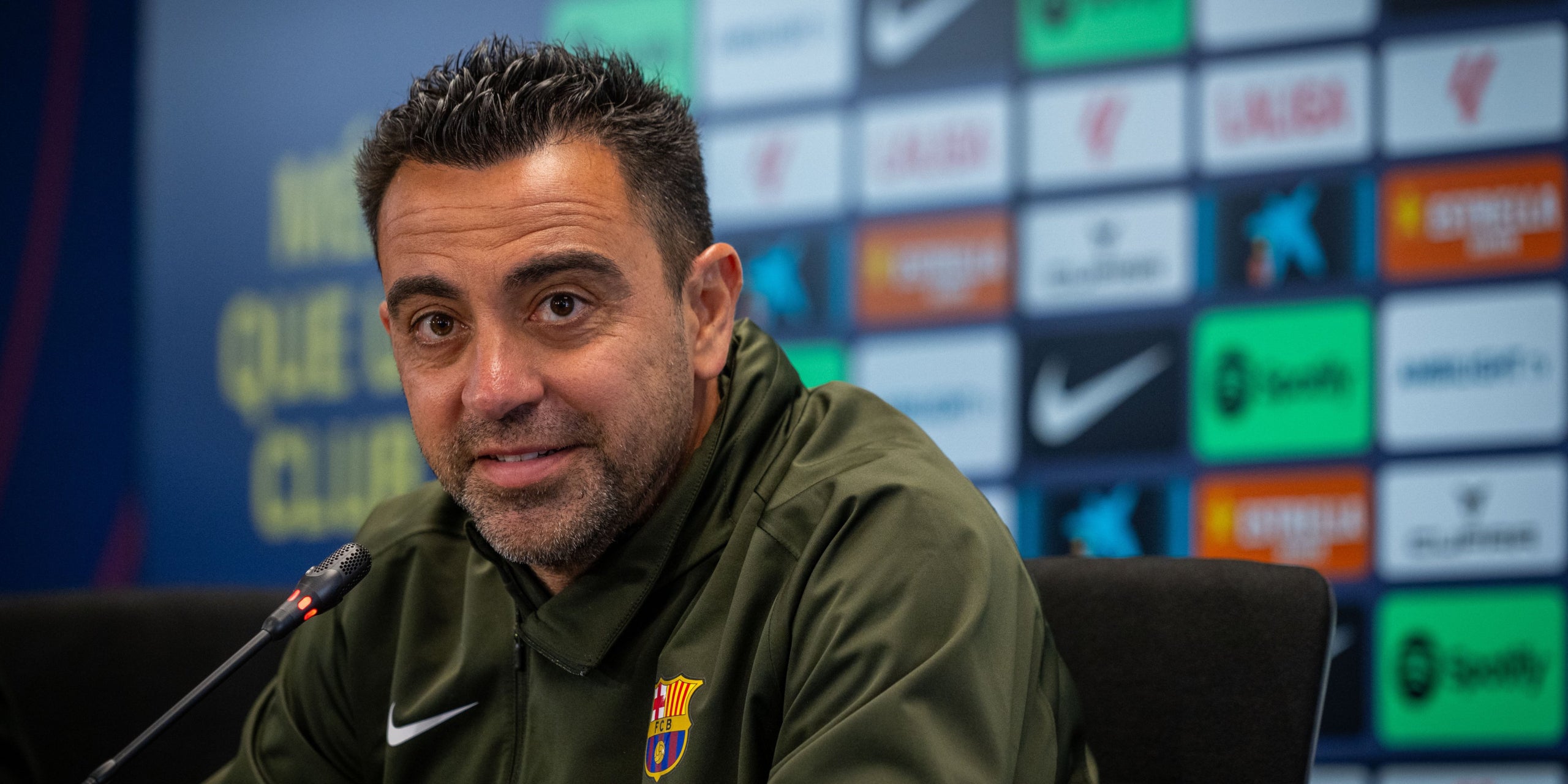 Xavi Hernández, durant una roda de premsa | FC Barcelona