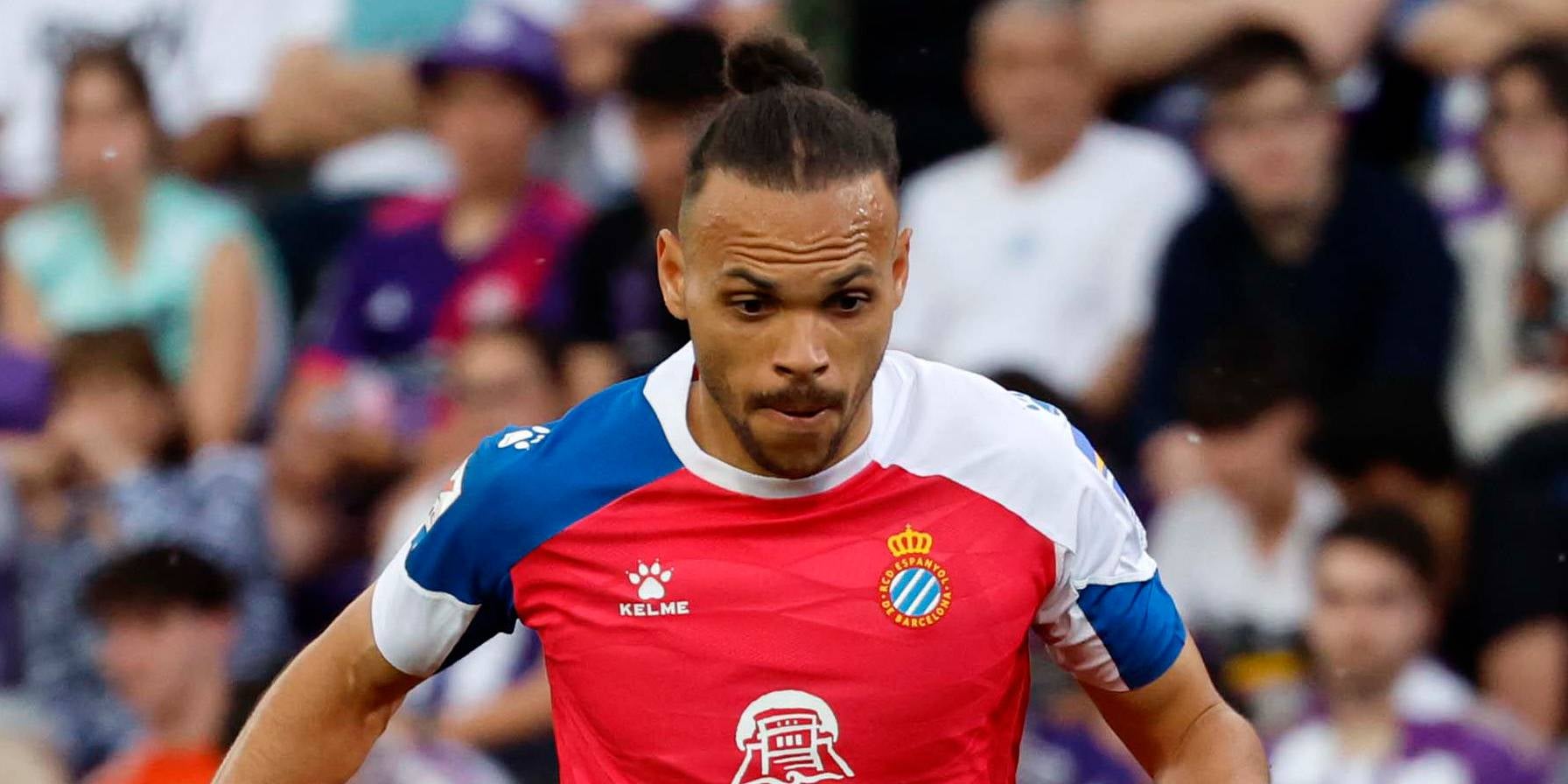 Martin Braithwaite, jugador de l'Espanyol, durant l'últim partit contra el Valladolid | RCD Espanyol