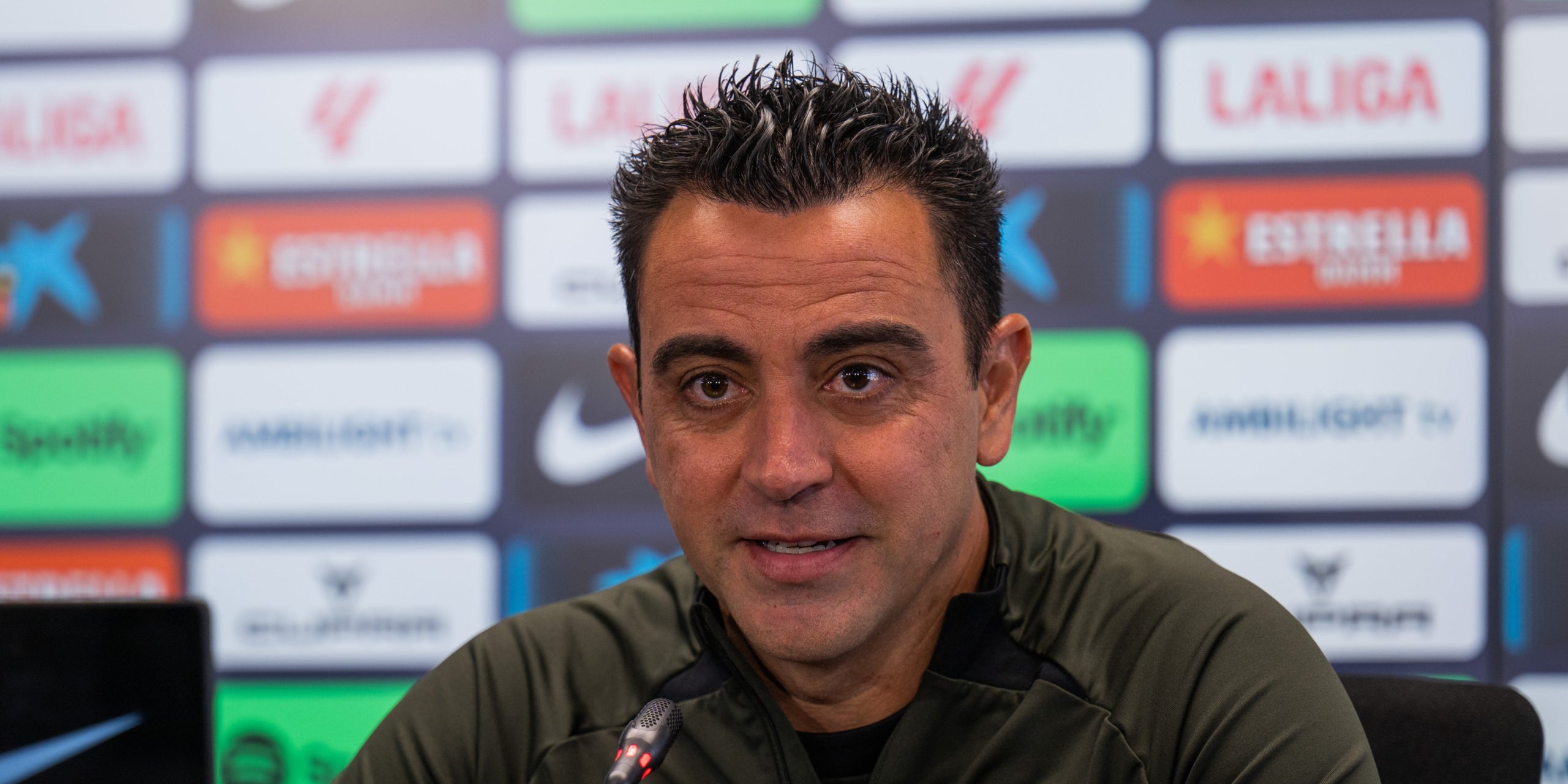 Xavi Hernández, durant una roda de premsa | FC Barcelona