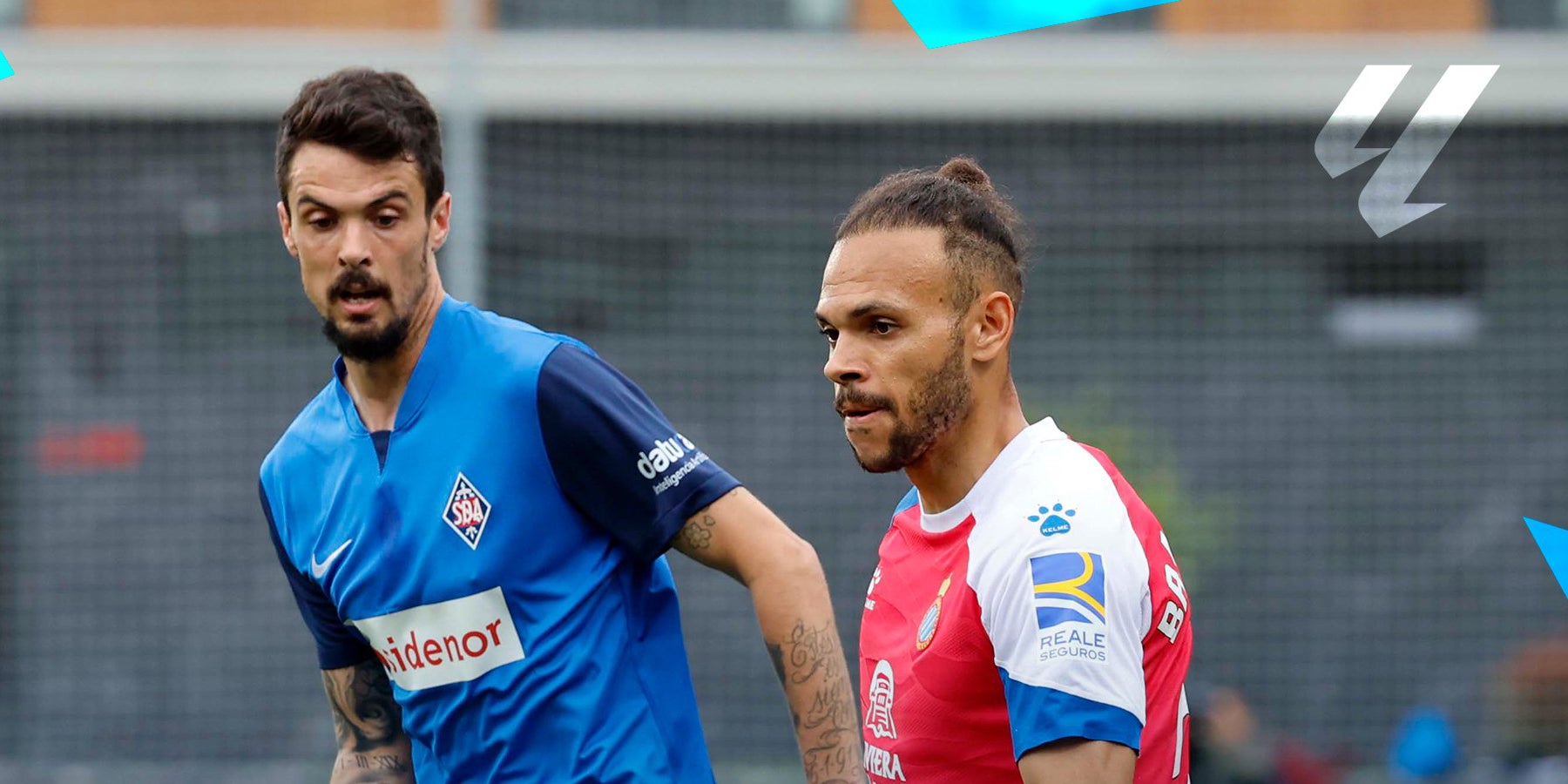 Martin Braithwaite, durante el partido contra el Amorebieta | @RCDEspanyol
