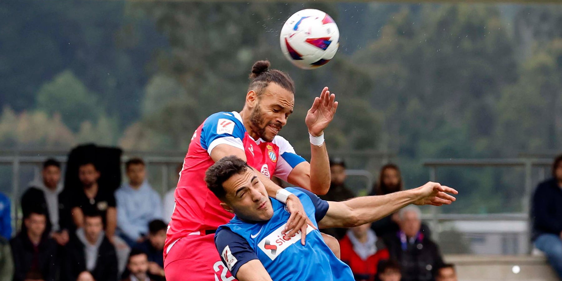 Martin Braithwaite, durante el partido contra el Amorebieta | @RCDEspanyol