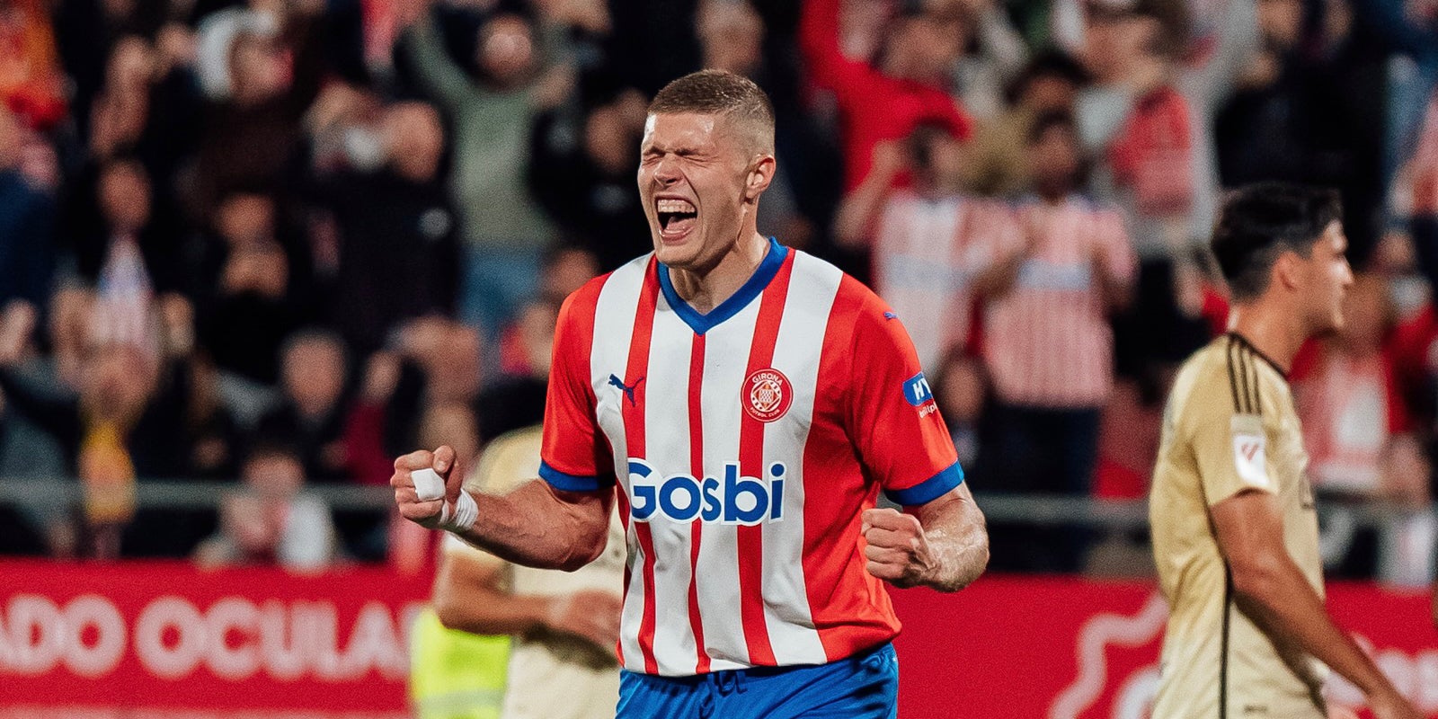 Artem Dovbyk, celebrando un gol contra el Granada | @GironaFC