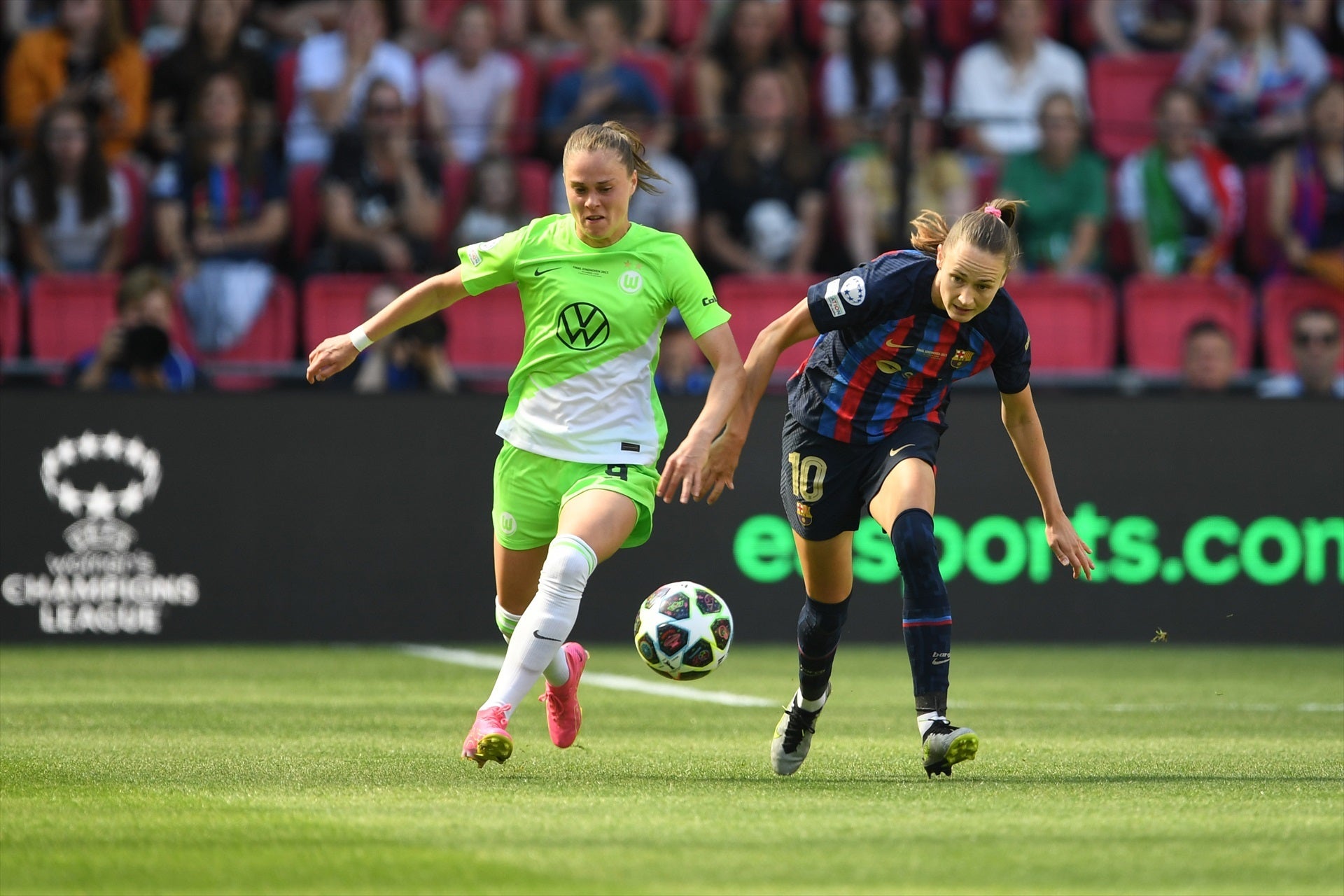 Ewa Pajor, durant la final de la Champions contra el Barça | Europa Press