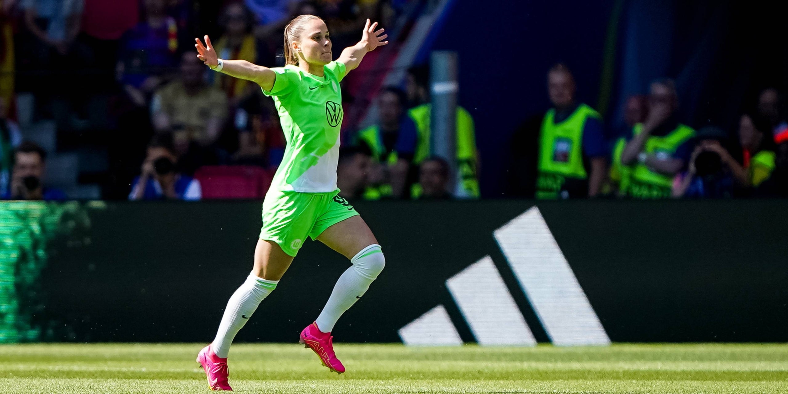 Ewa Pajor celebra un gol amb el Wolfsburg | Europa Press