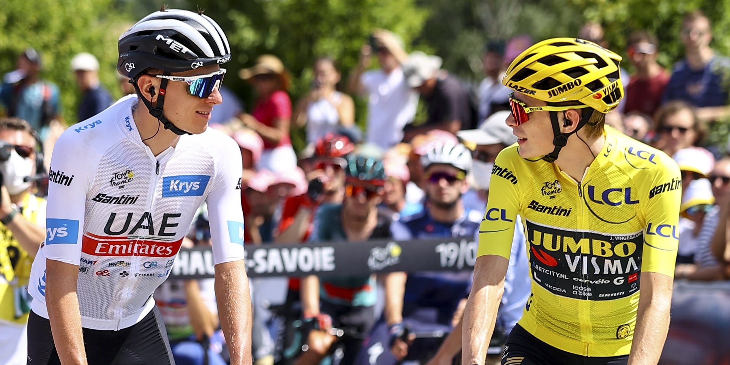 Tadej Pogacar i Jonas Vingegaard, durant el Tour de França 2023 | Europa Press