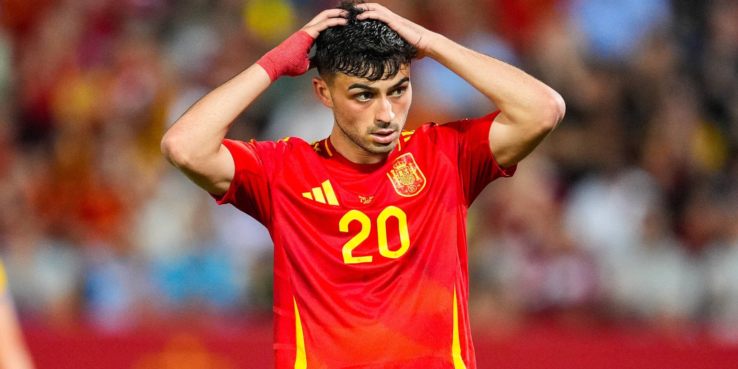 Pedri González, durante un partido con la selección española | Europa Press