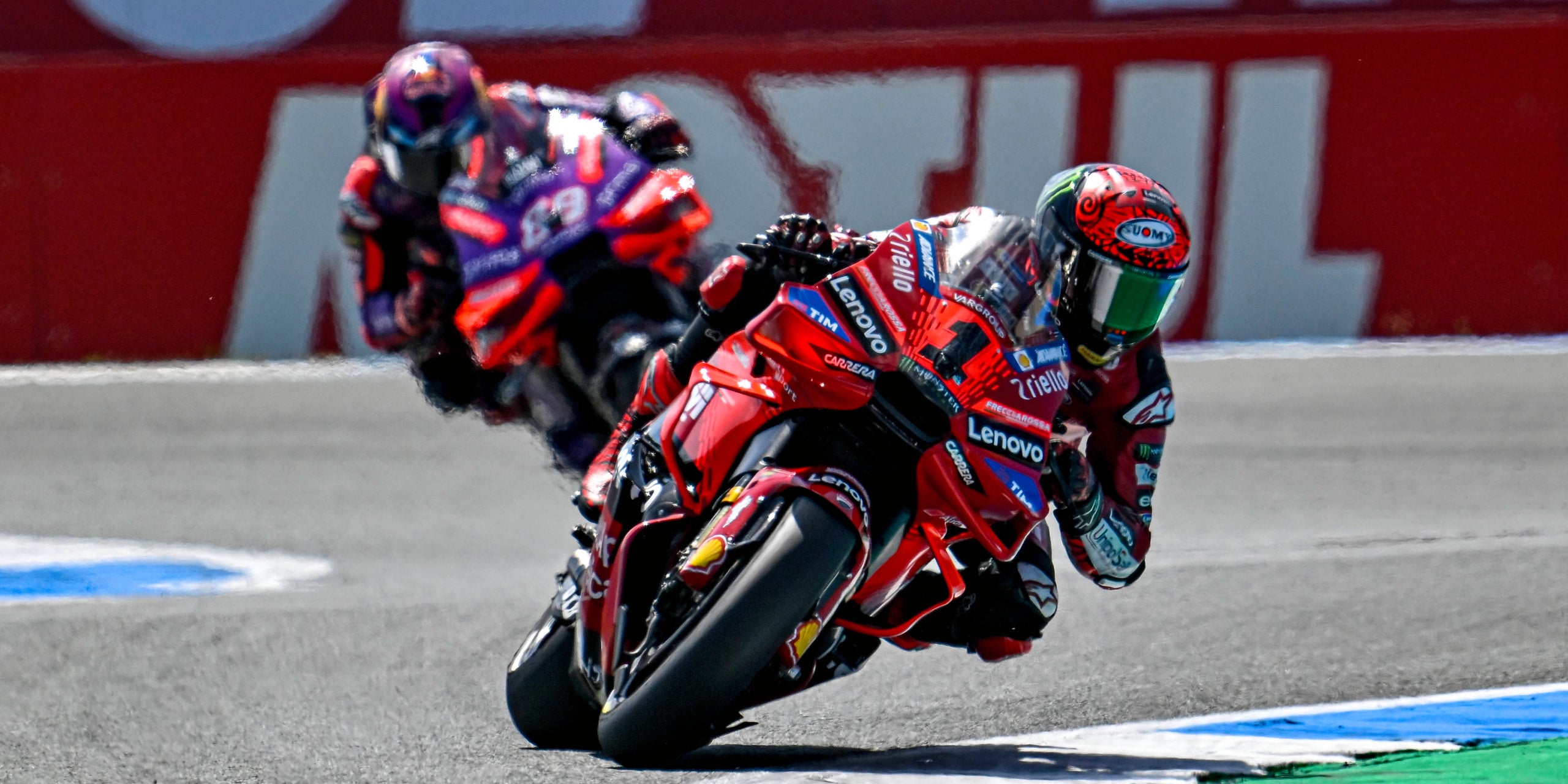 Pecco Bagnaia, durante el Gran Premio de los Países Bajos de MotoGP | Europa Press