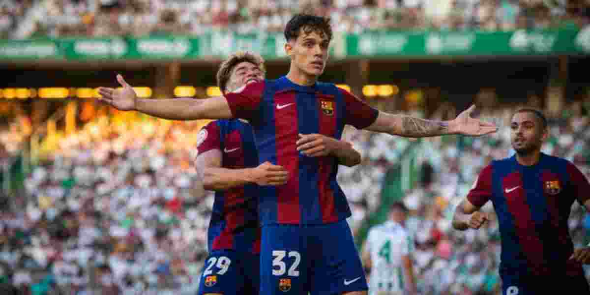 Hector Fort celebra el gol del Barça Atlètic | FC Barcelona