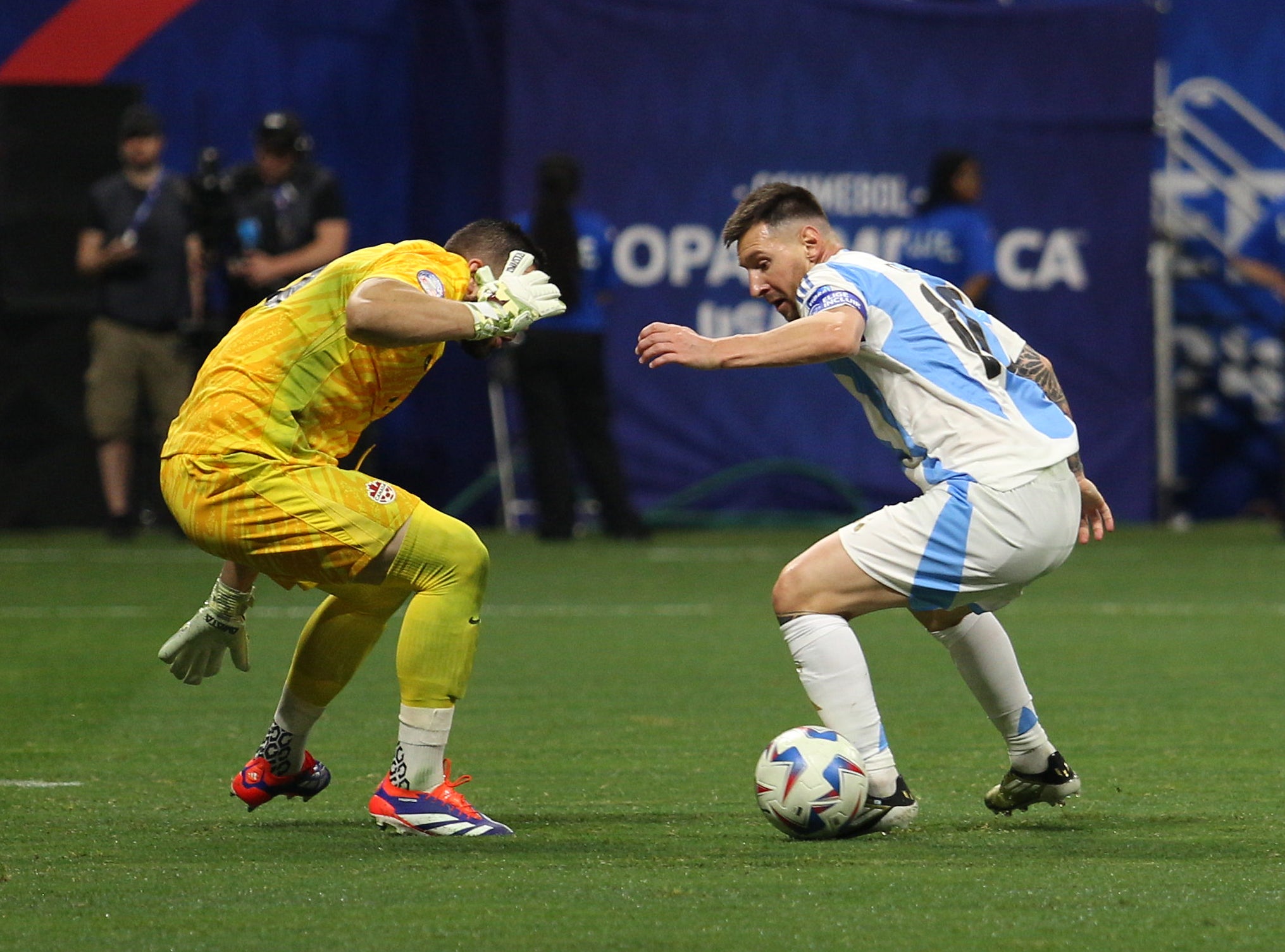 Leo Messi, durant el debut de la Copa Amèrica | @Argentina