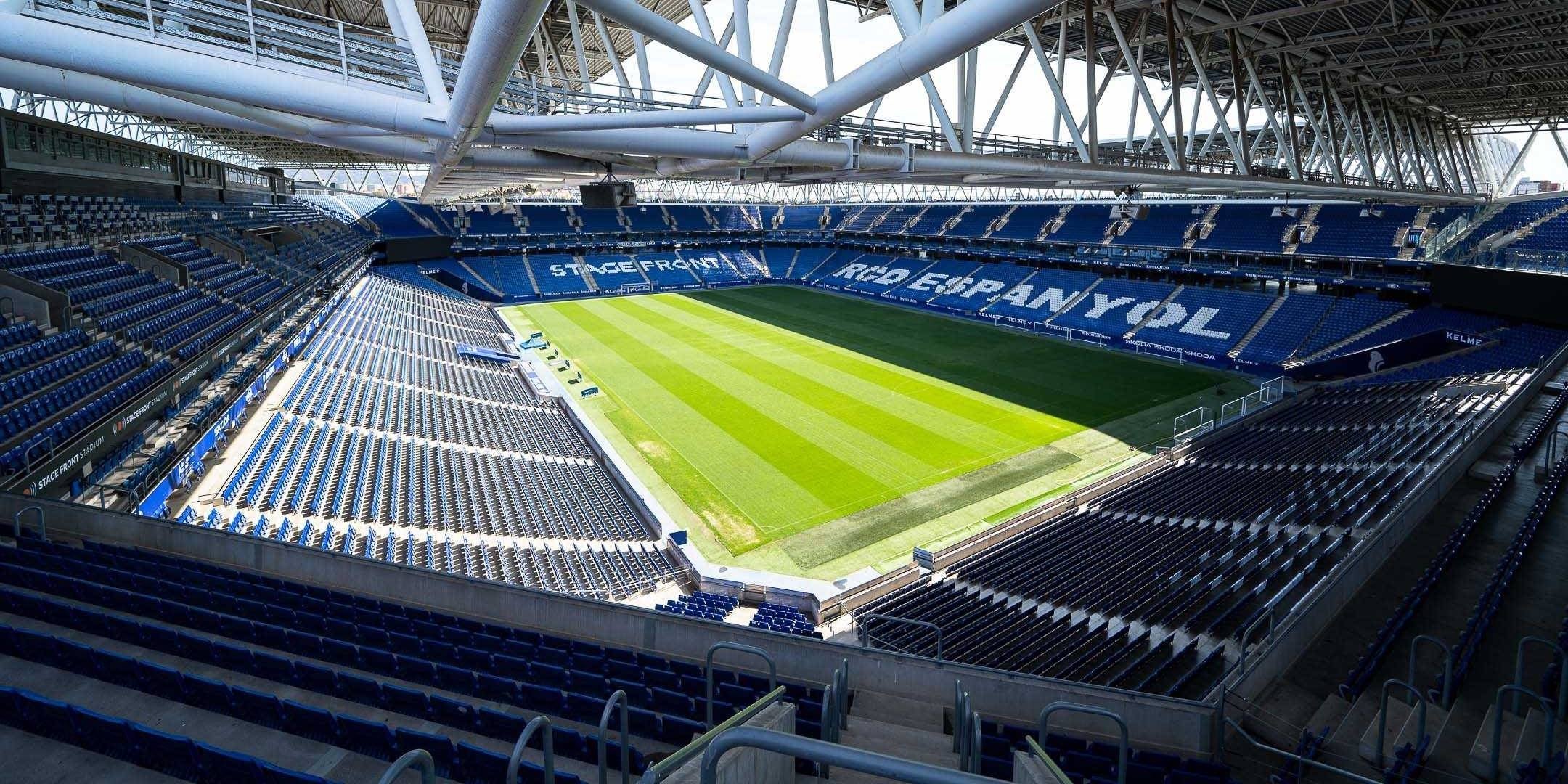 El camp de l'Espanyol, amb el patrocini d'Stage Front | Europa Press