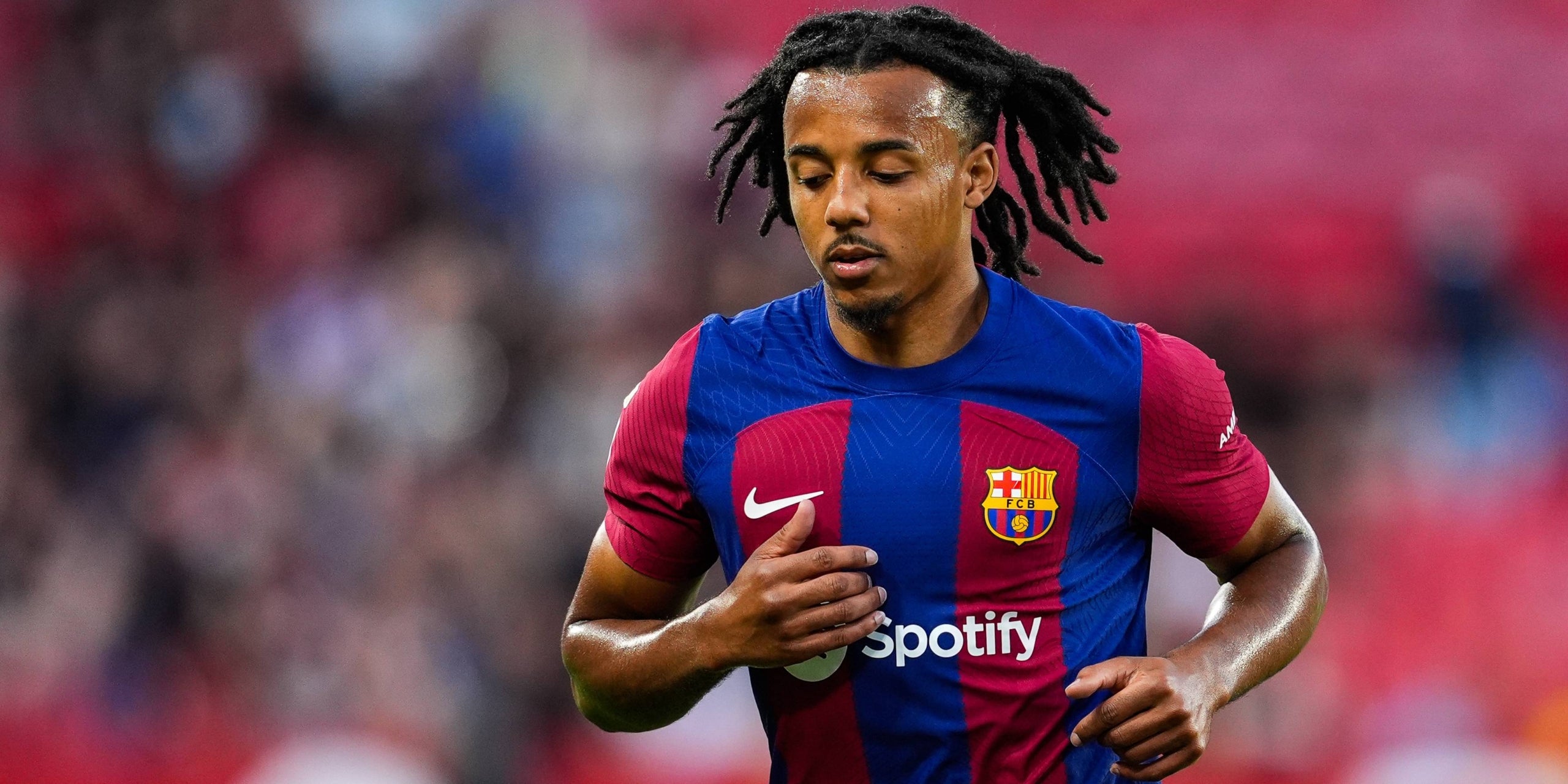 Jules Kounde, durante un partido del Barça | Europa Press