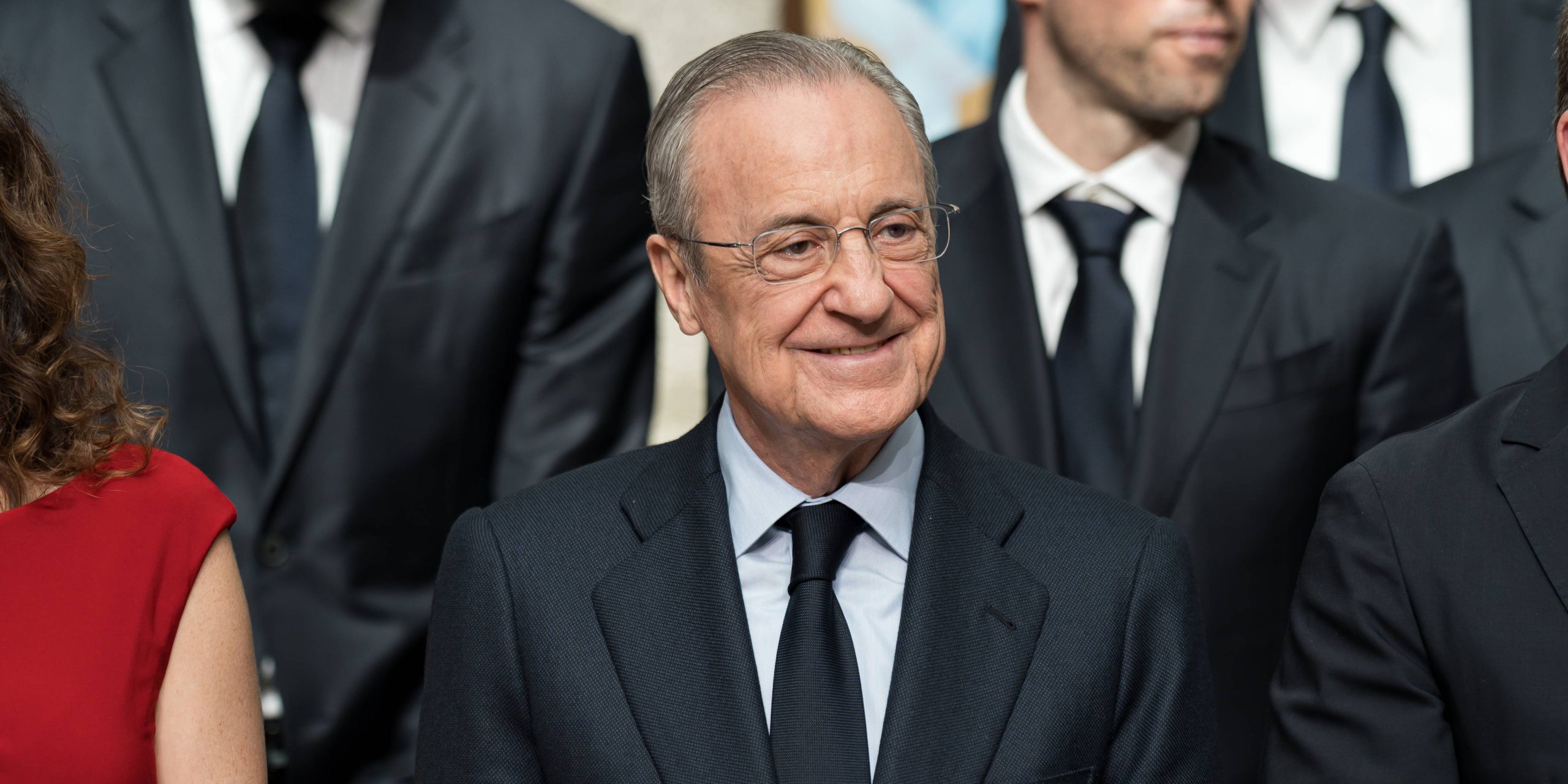 Florentino Pérez en la recepción en Madrid como campeones de Liga | Europa Press