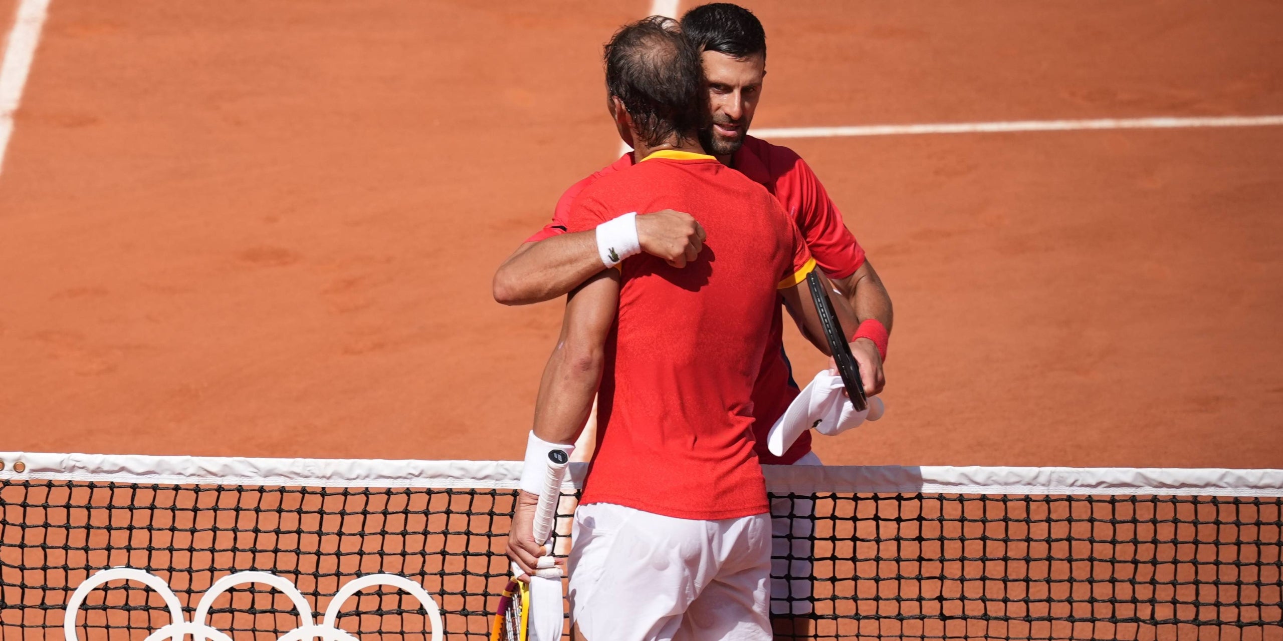 Rafa Nadal i Novak Djokovic, després del partit | Europa Press