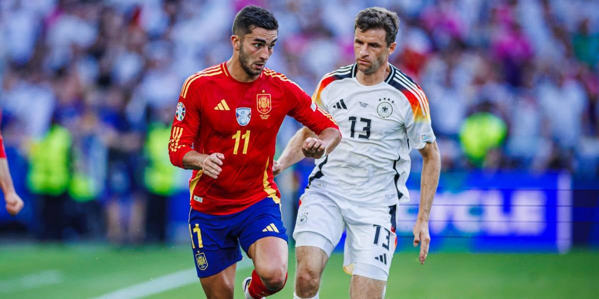 Ferran Torres, durant el partit contra Alemanya als quarts de final de l'Eurocopa 2024 I @SEFutbol