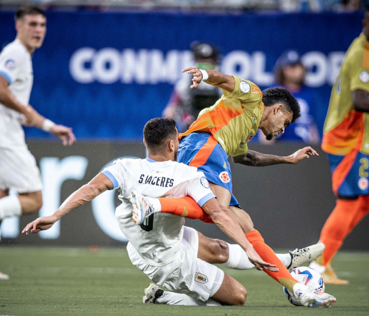 Imatge del partit entre l'Uruguai i Colòmbia | Selecció d'Uruguai