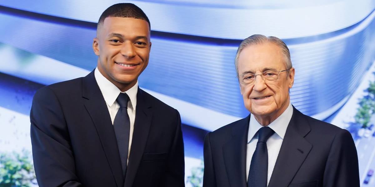 Kylian Mbappé i Florentino Pérez | Real Madrid CF