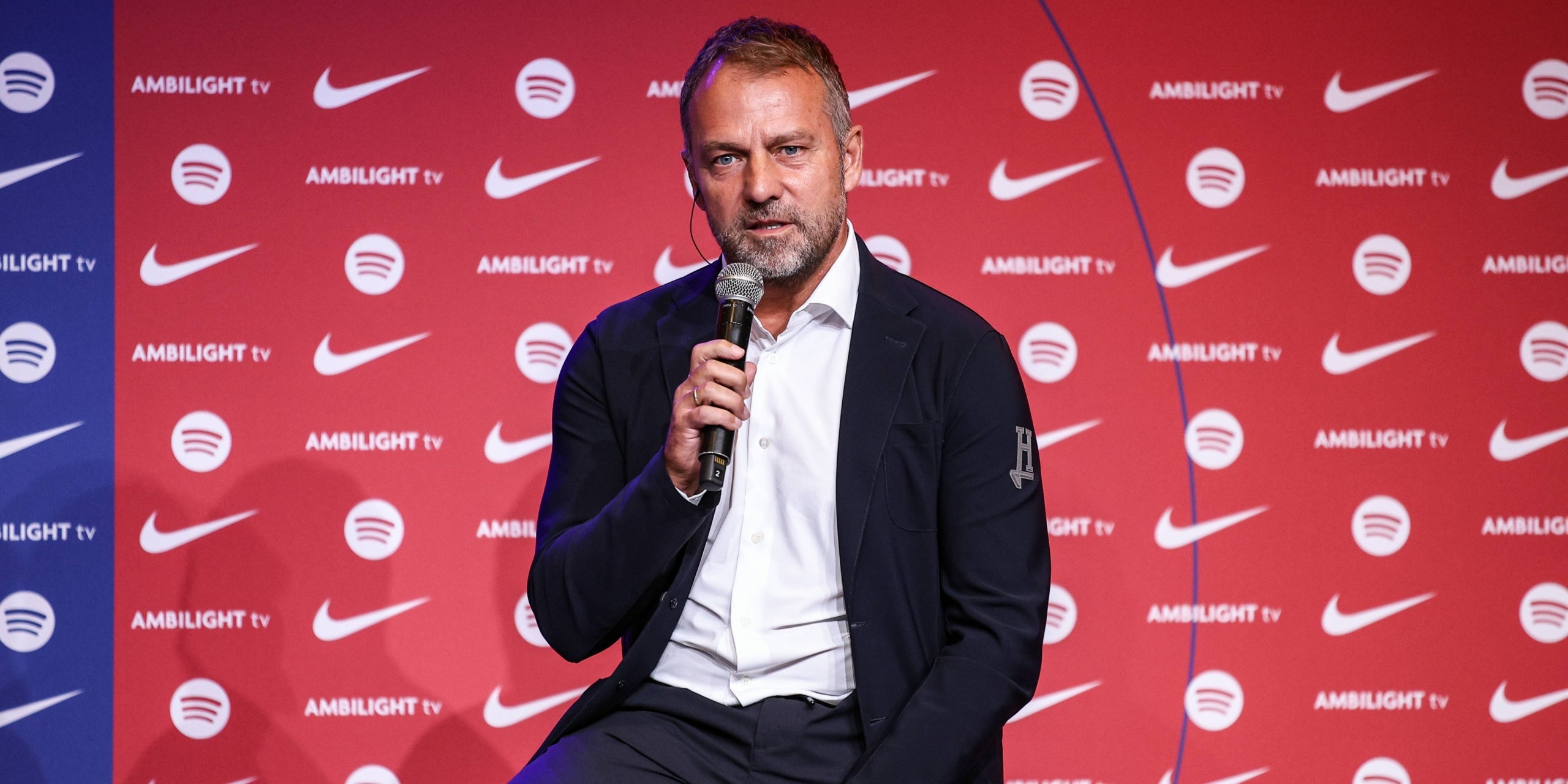 Hansi Flick durante el acto de presentación como entrenador azulgrana | Europa Press