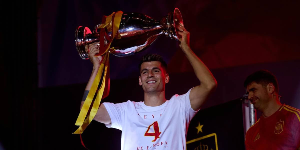 Morata celebrant l'Eurocopa | @sefutbol