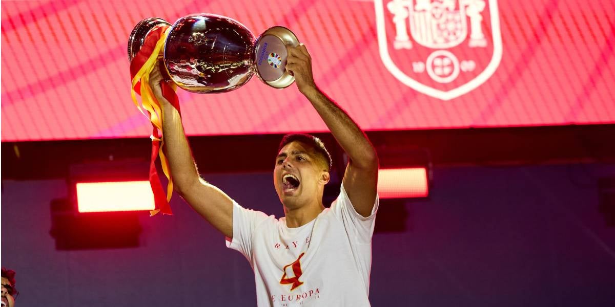 Rodri celebrant l'Eurocopa | @sefutbol