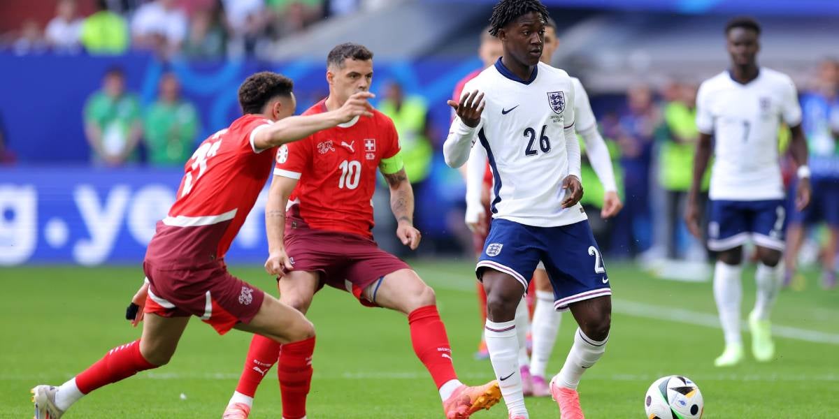 Mainoo contra Suïssa a l'Eurocopa 2024 | @england
