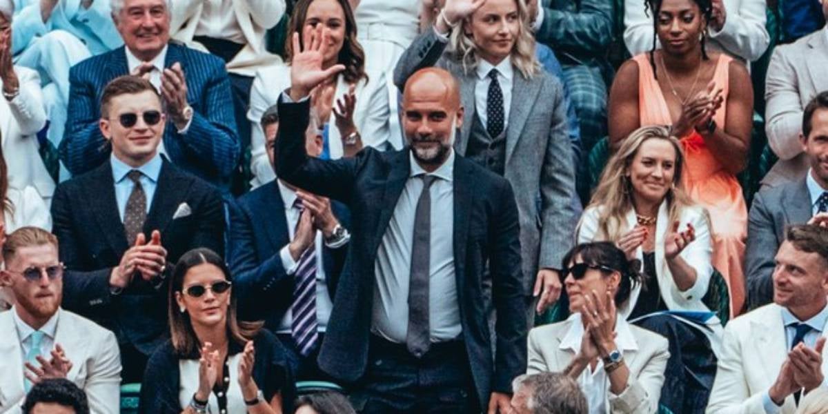 Guardiola saluda a Wimbeldon | @mancitycatala