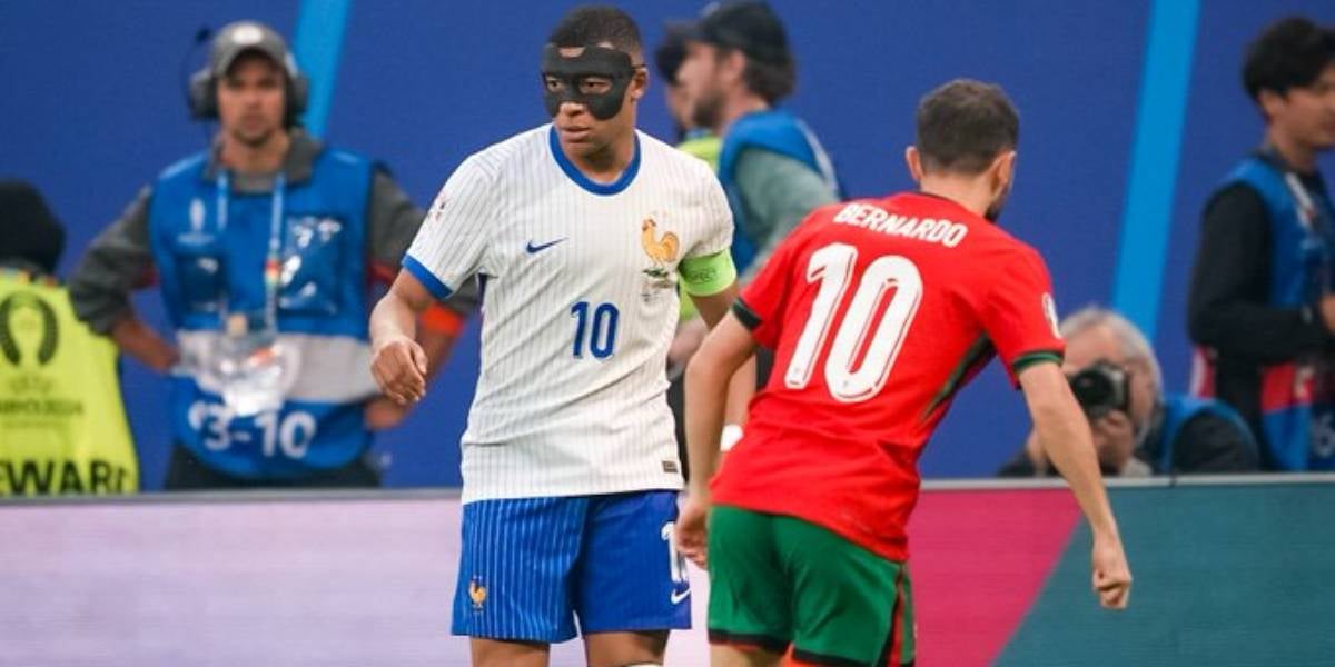 Mbappe en el partido contra Portugal de cuartos de final | @equipedefrance