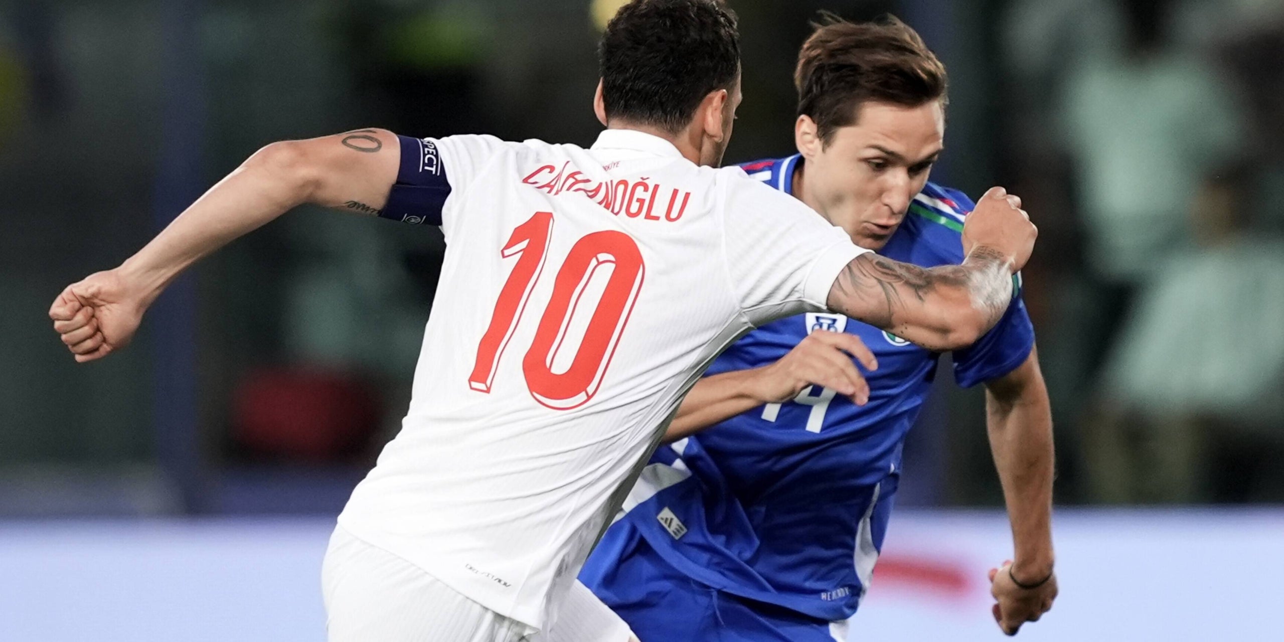 Chiesa, a la dreta, durant un partit de l'Eurocopa amb la selecció italiana | Europa Press