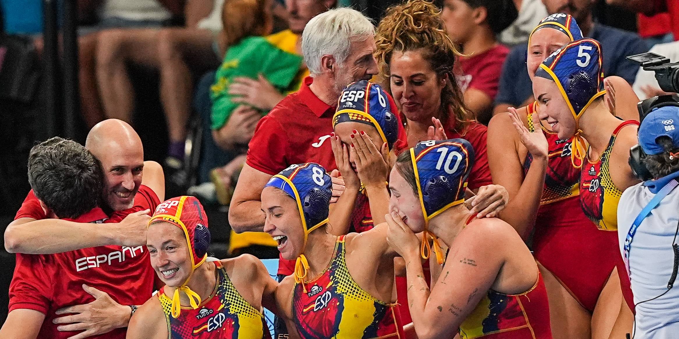 Les jugadores de la selecció espanyola celebren l'or olímpic | Europa Press