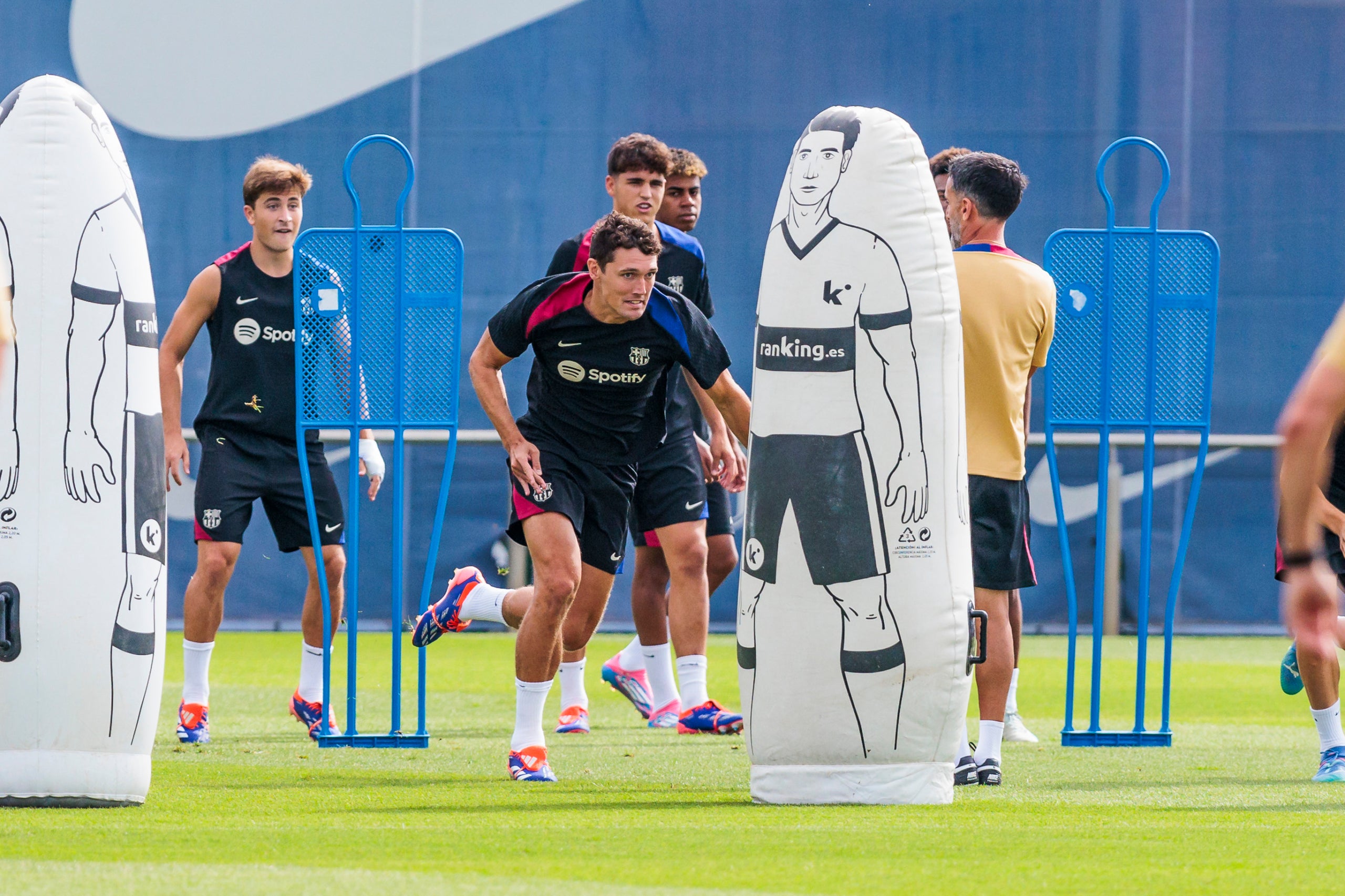 Andreas Christensen, durant un entrenament amb el Barça | Europa Press
