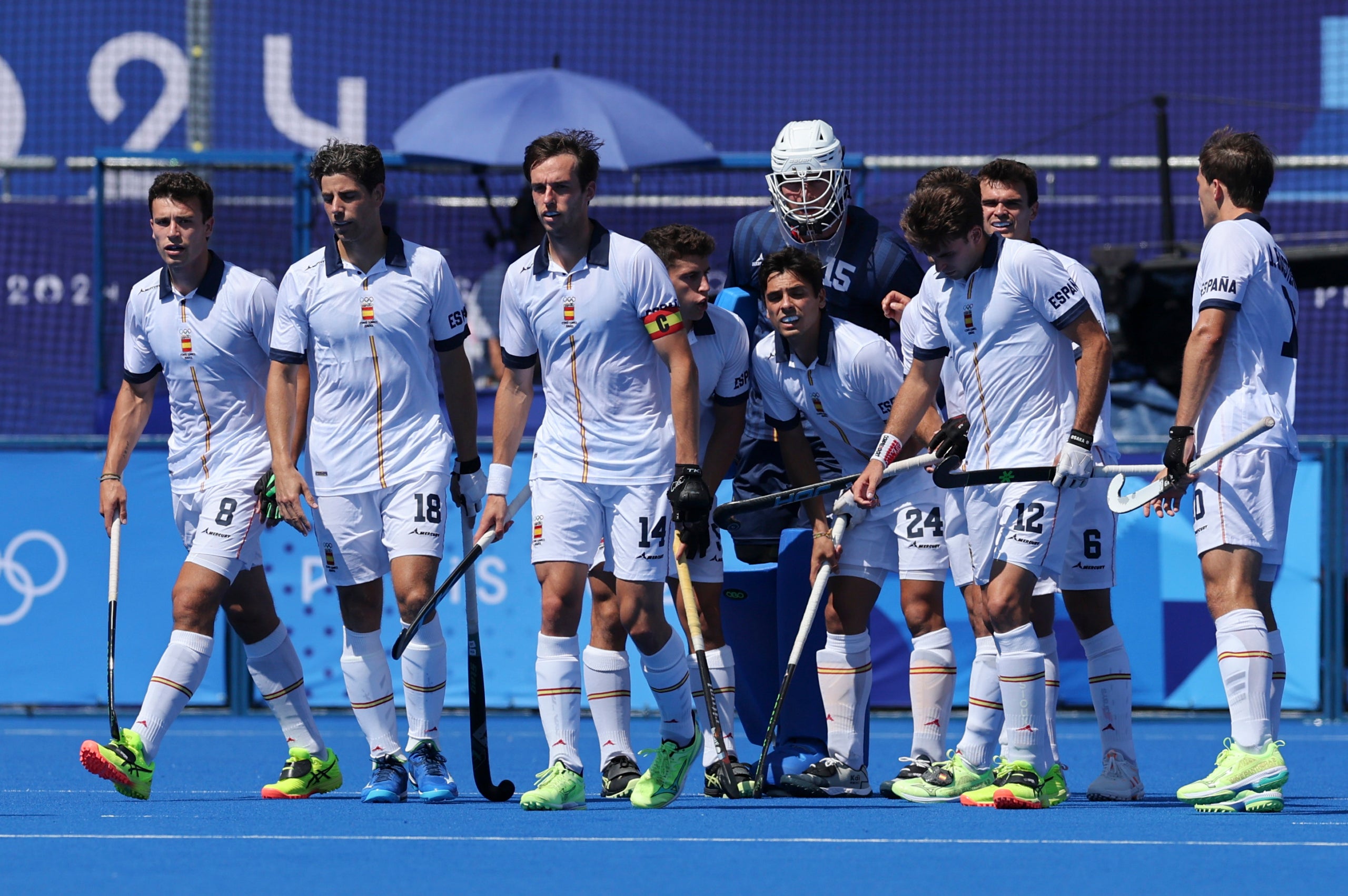 Els jugadors de la selecció espanyola d'hoquei herba, després de perdre les semifinals | RFEH