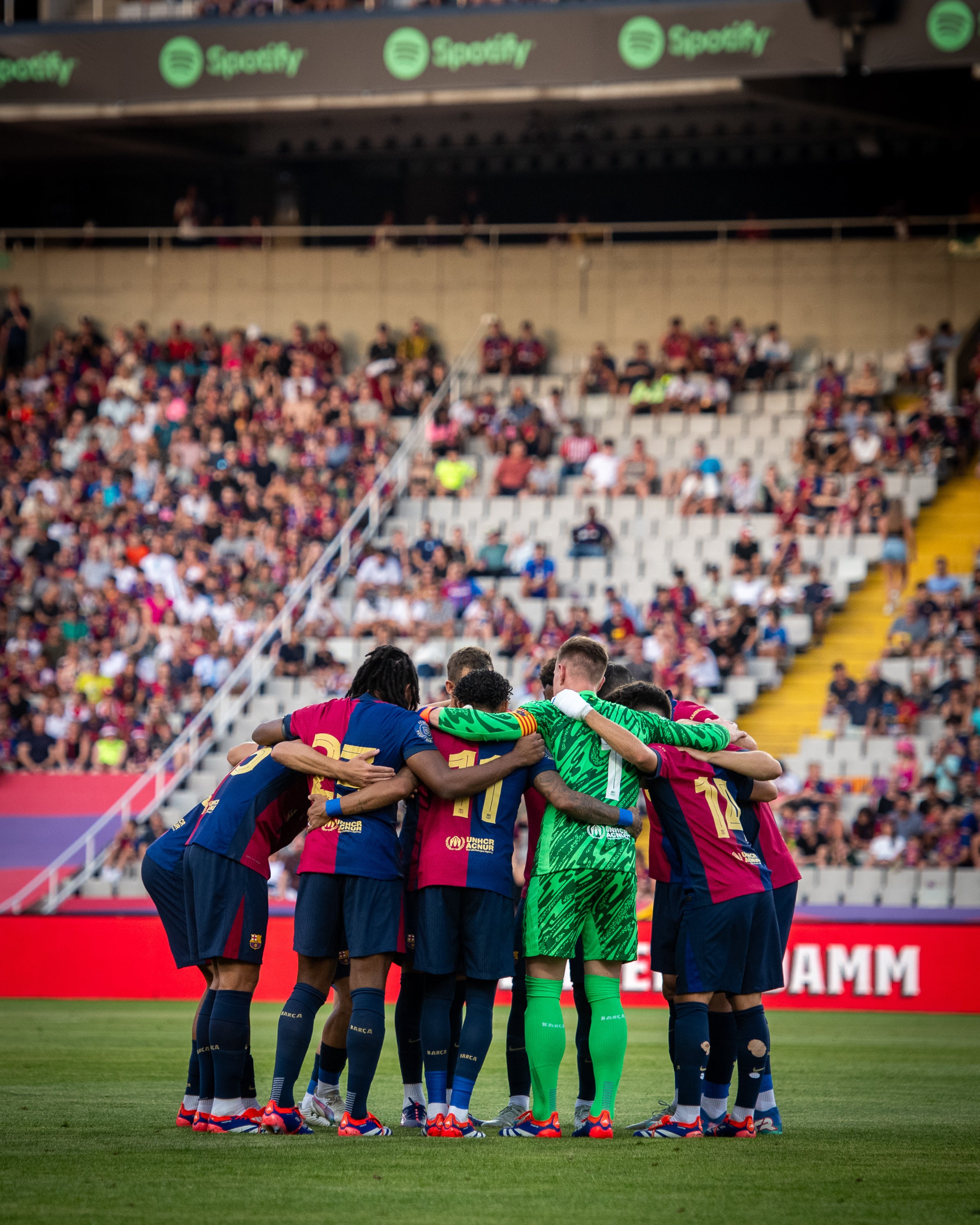 Els jugadors del Barça, durant el Gamper | FC Barcelona