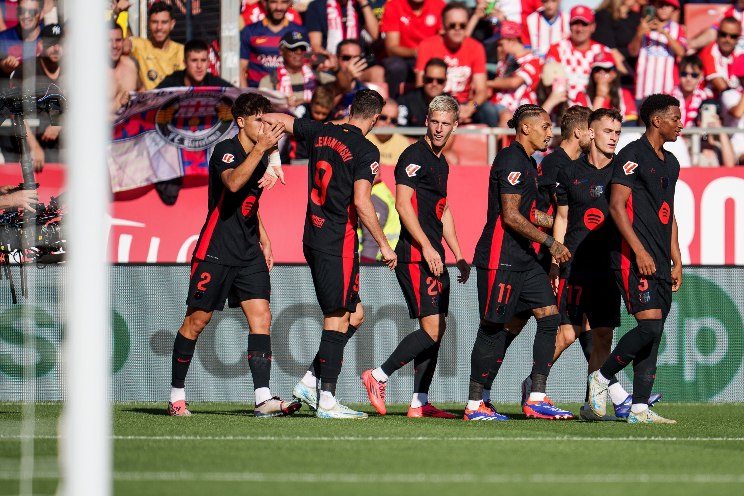 Els jugadors del Barça celebren un dels gols de la tarda | FCBarcelona