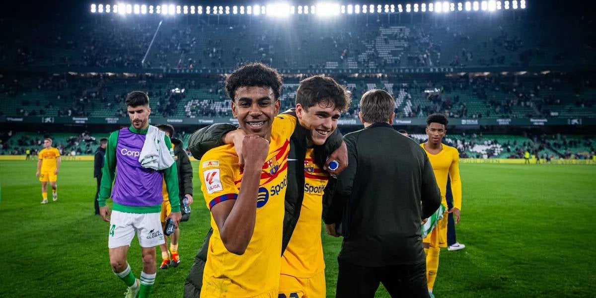Lamine Yamal i Pau Cubarsí en una imatge d'arxiu | FC Barcelona