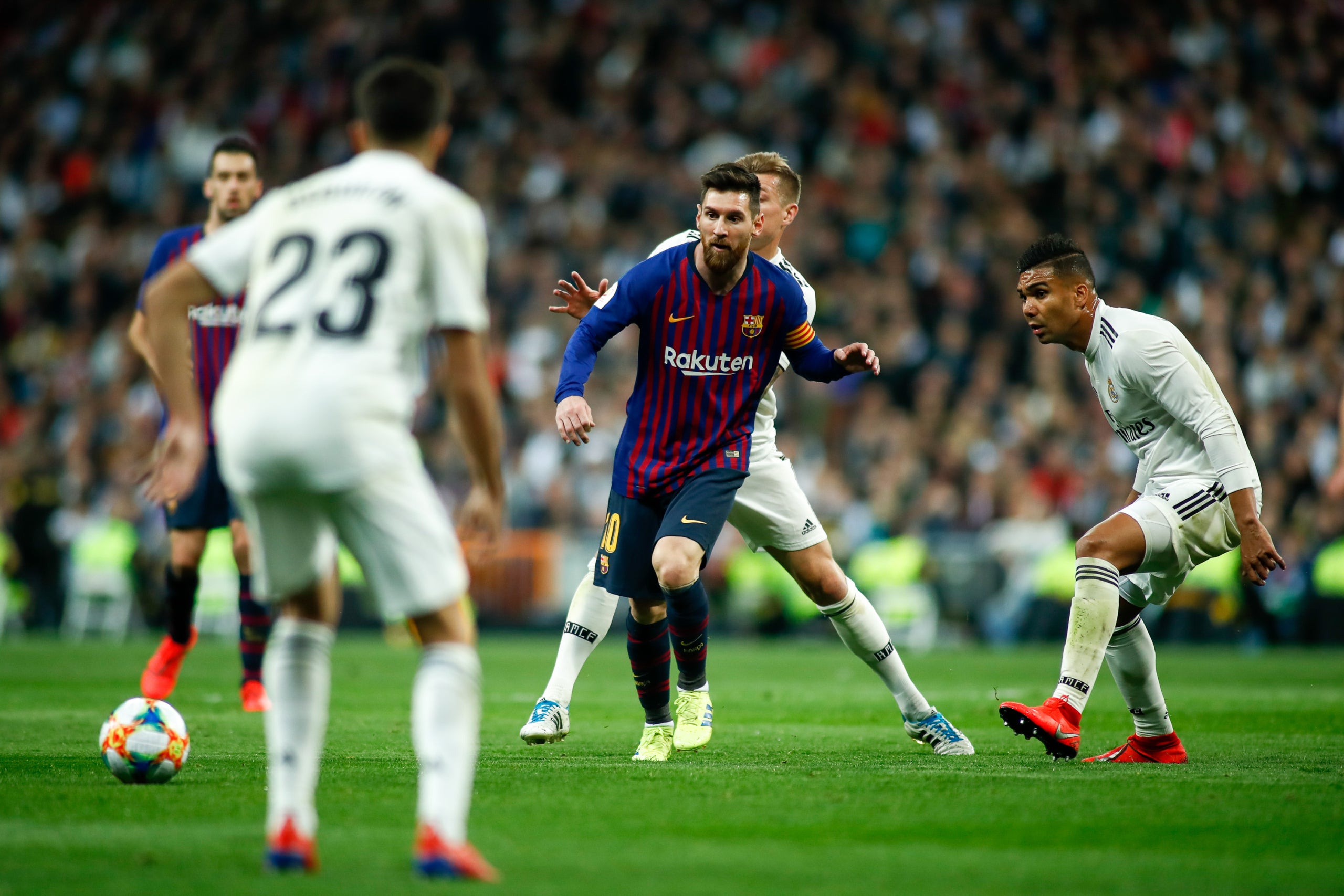 Leo Messi, durant un clàssic amb el Barça | Europa Press