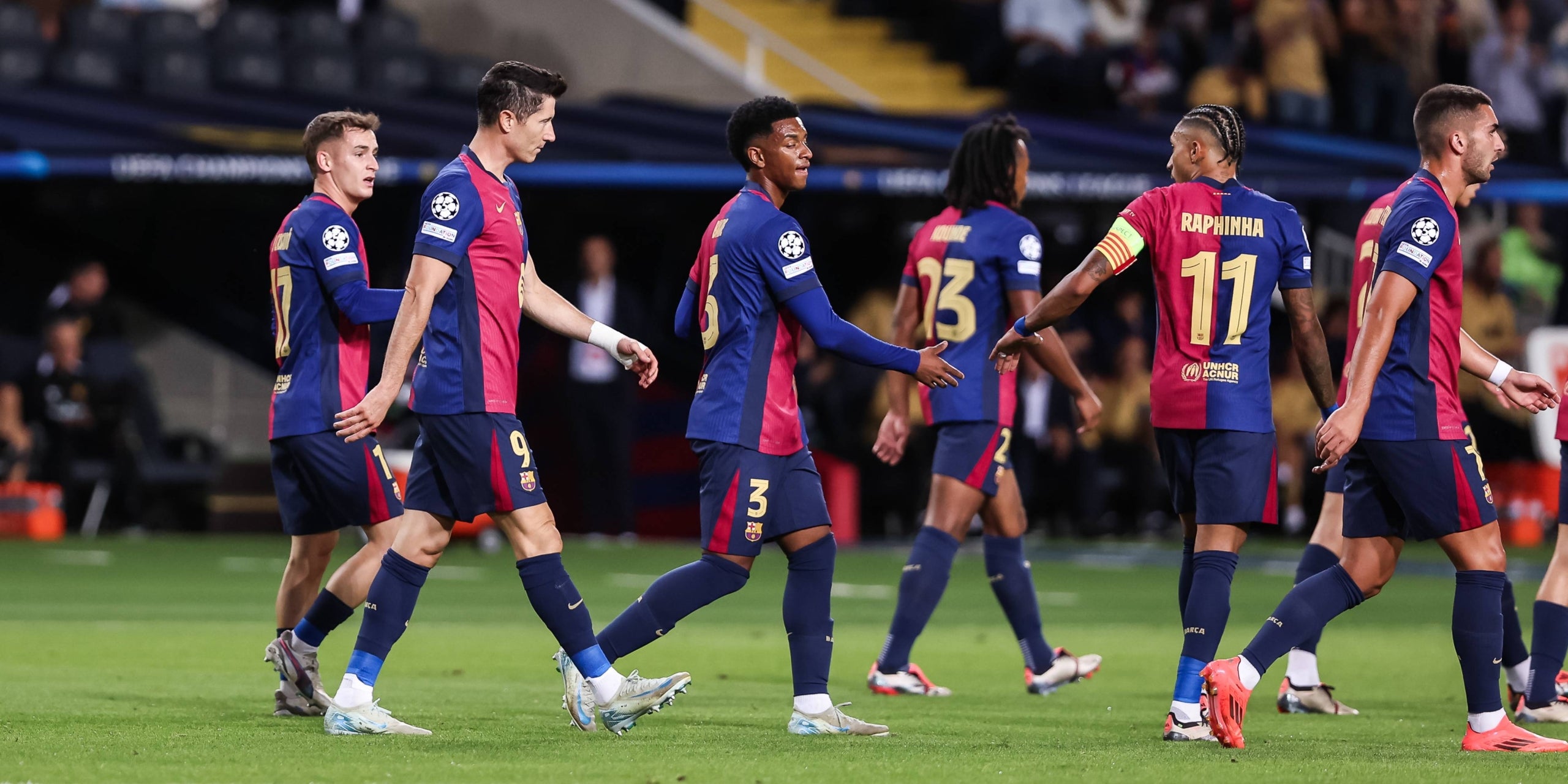 Los jugadores del Barça celebren uno de los goles contra el Young Boys | Europa Press